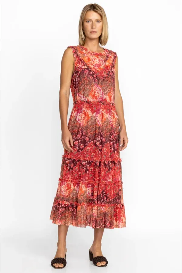 JOSEPHINA MESH MIDI DRESS