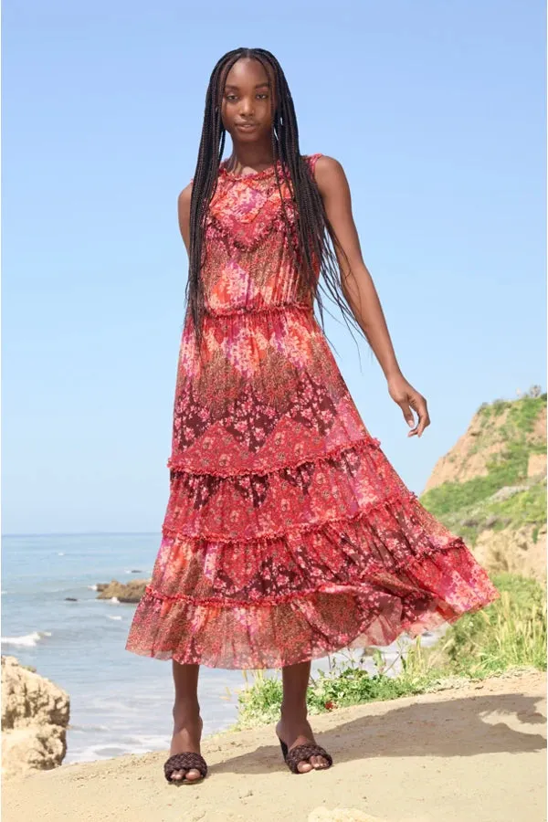 JOSEPHINA MESH MIDI DRESS