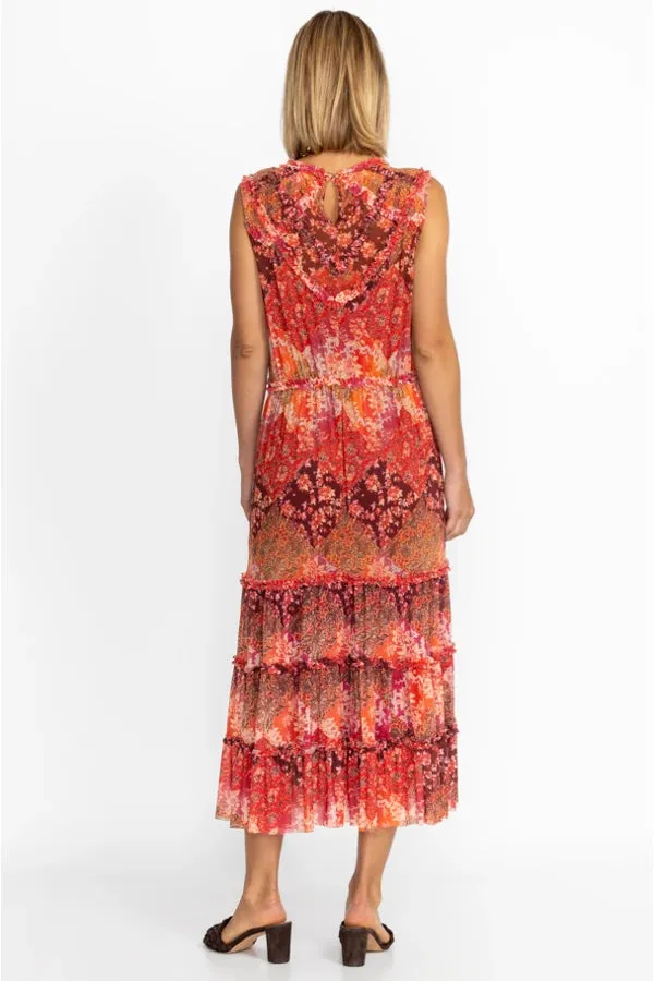 JOSEPHINA MESH MIDI DRESS