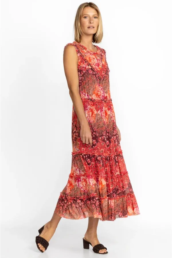 JOSEPHINA MESH MIDI DRESS
