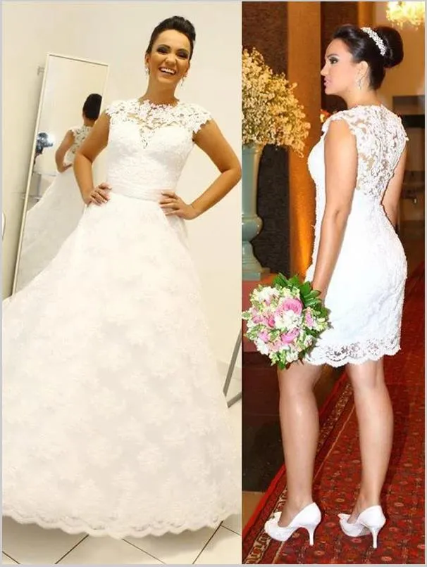 Lace Scoop Sleeveless Wedding Dresses Floor Length Ball Gown