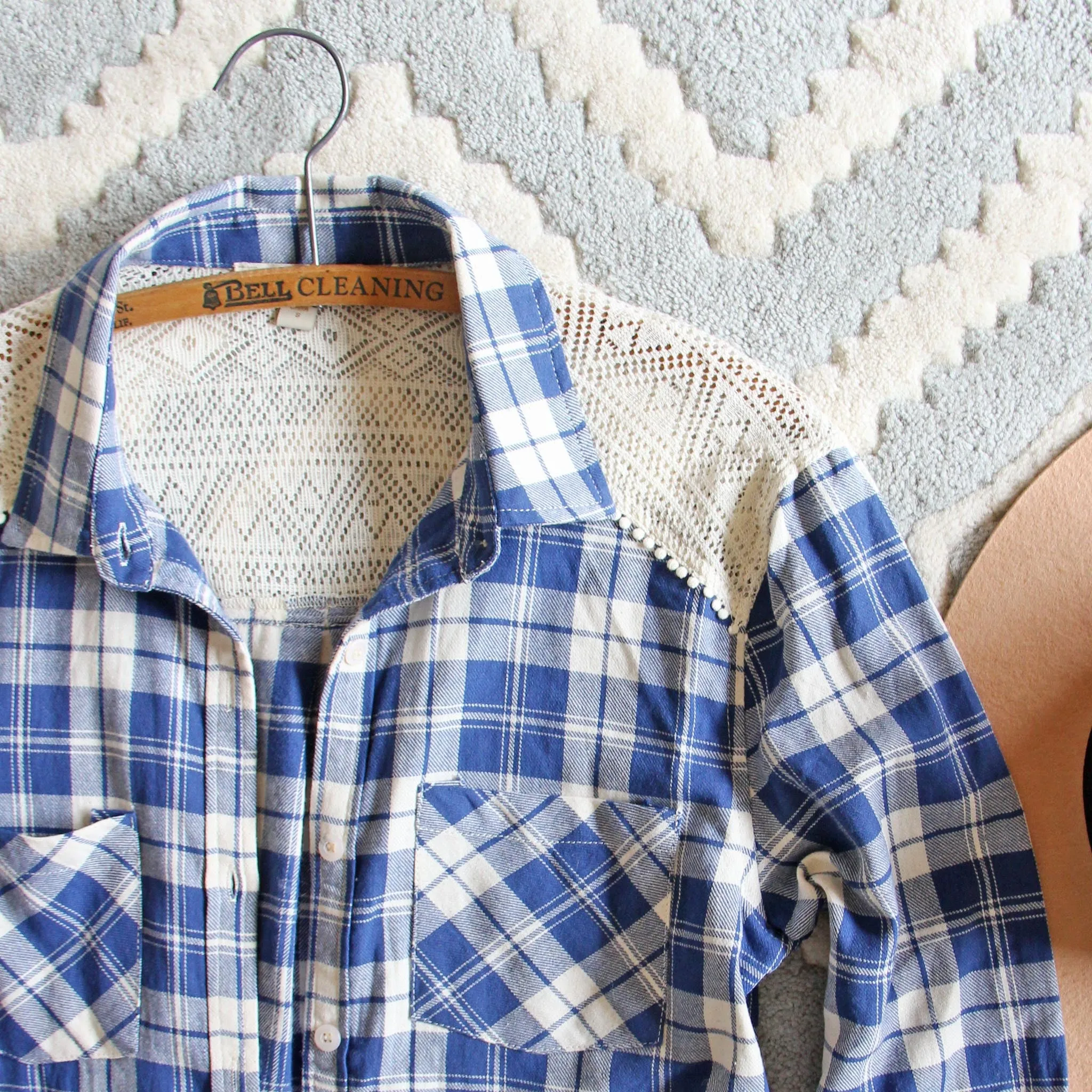 Lake Cabin Plaid Top