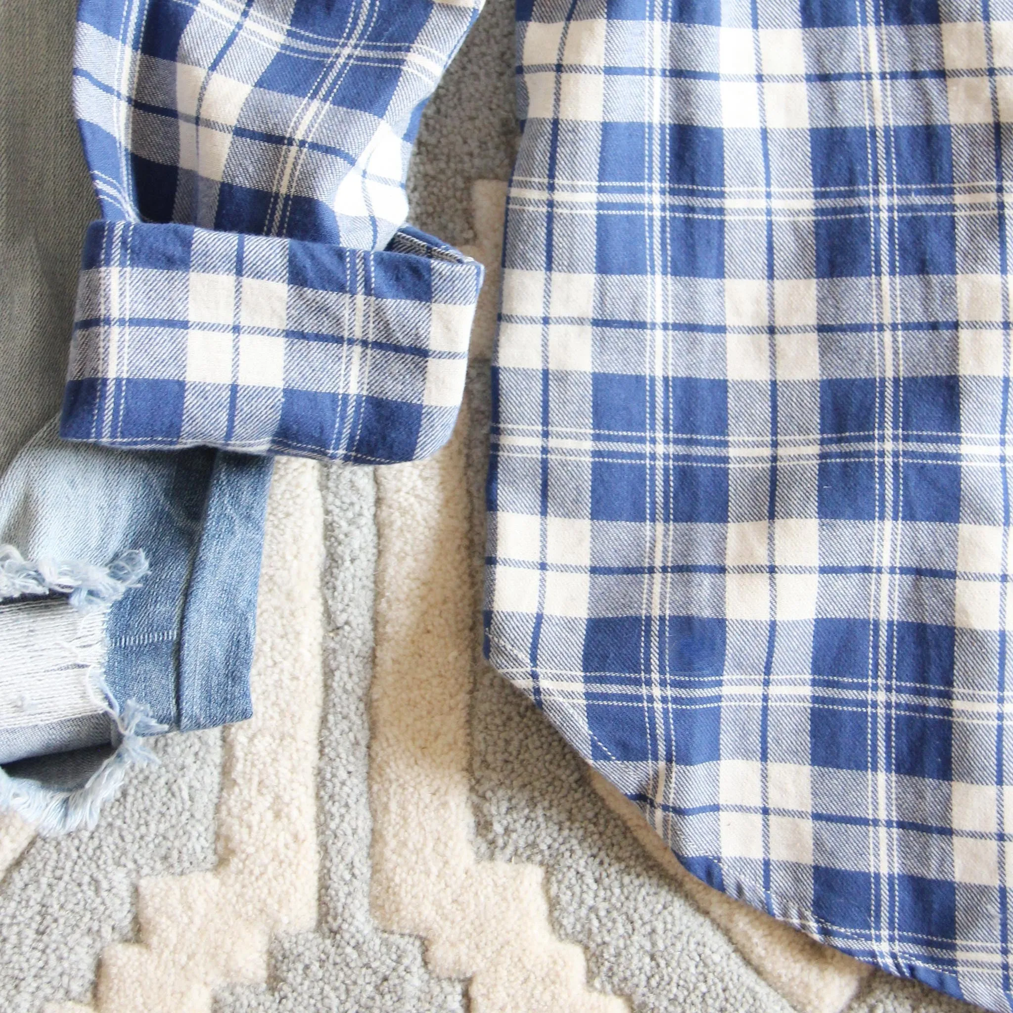 Lake Cabin Plaid Top