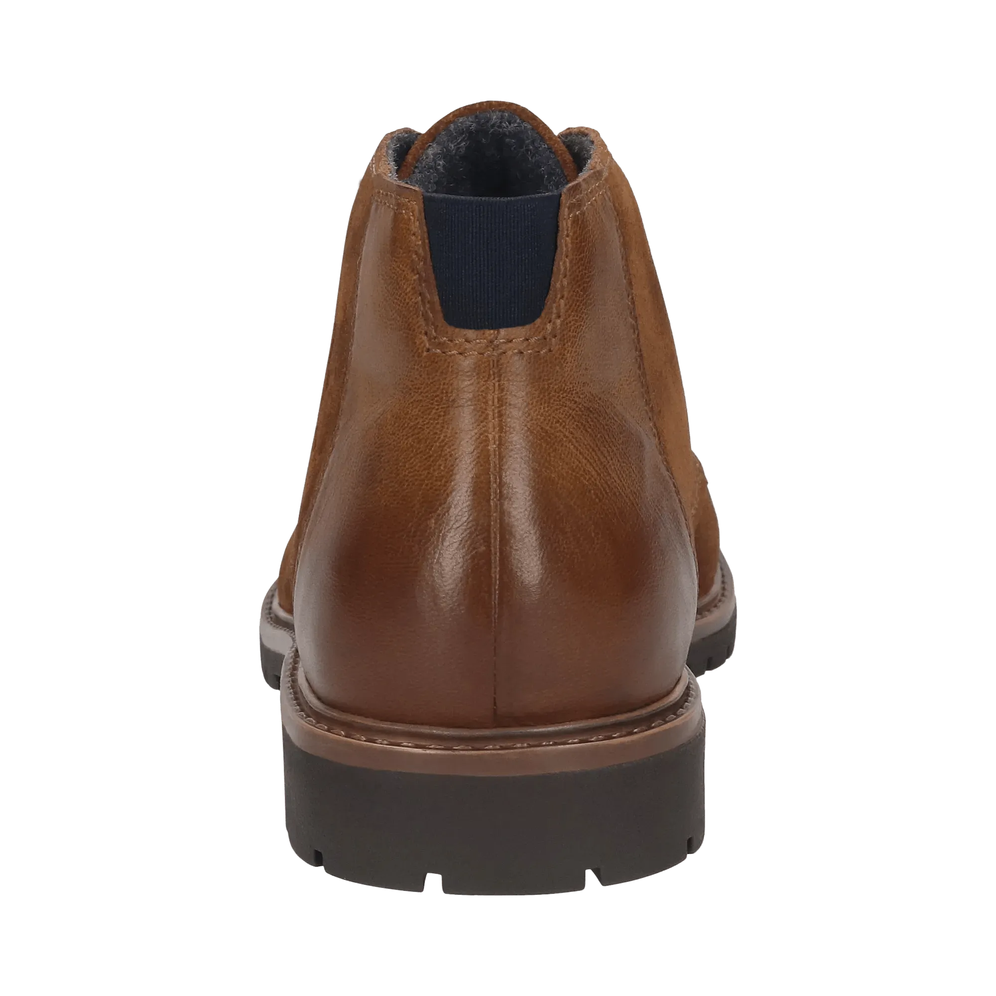 Leder Schnürstiefel cognac