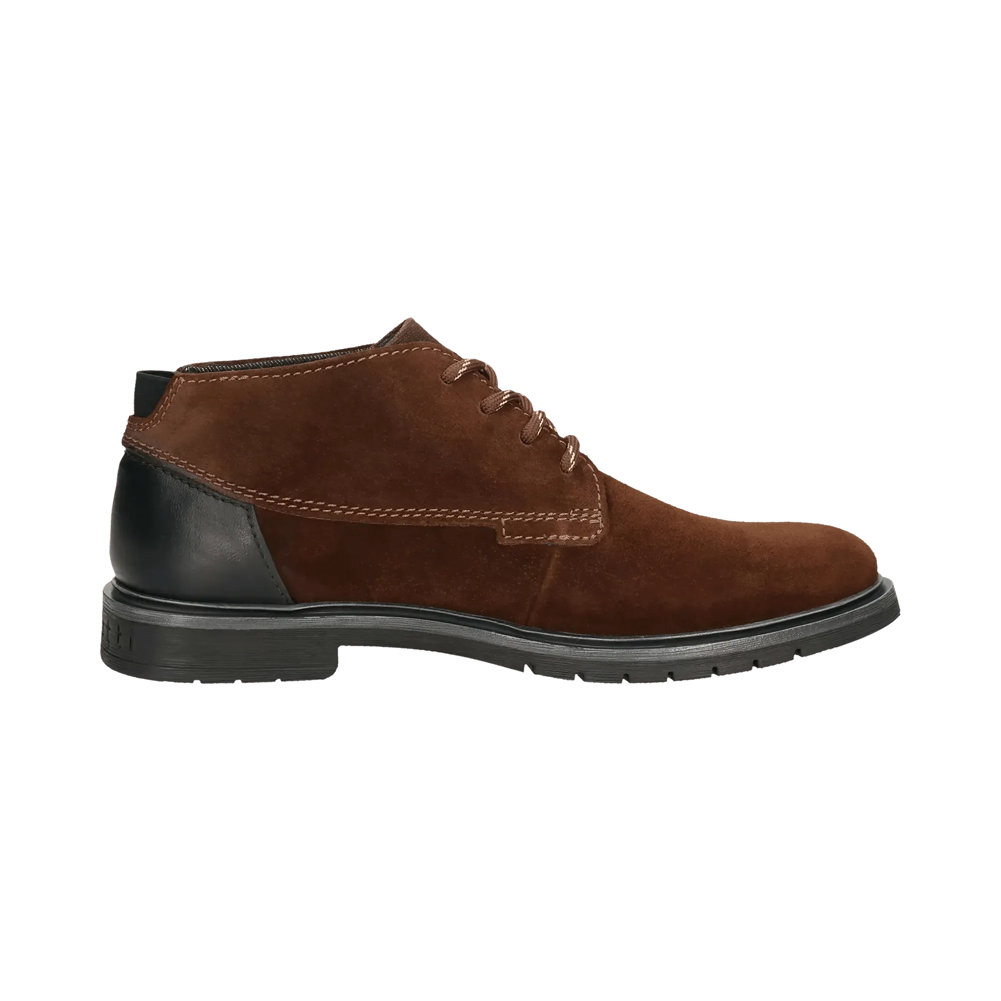 Leder Schnürstiefel dunkelbraun
