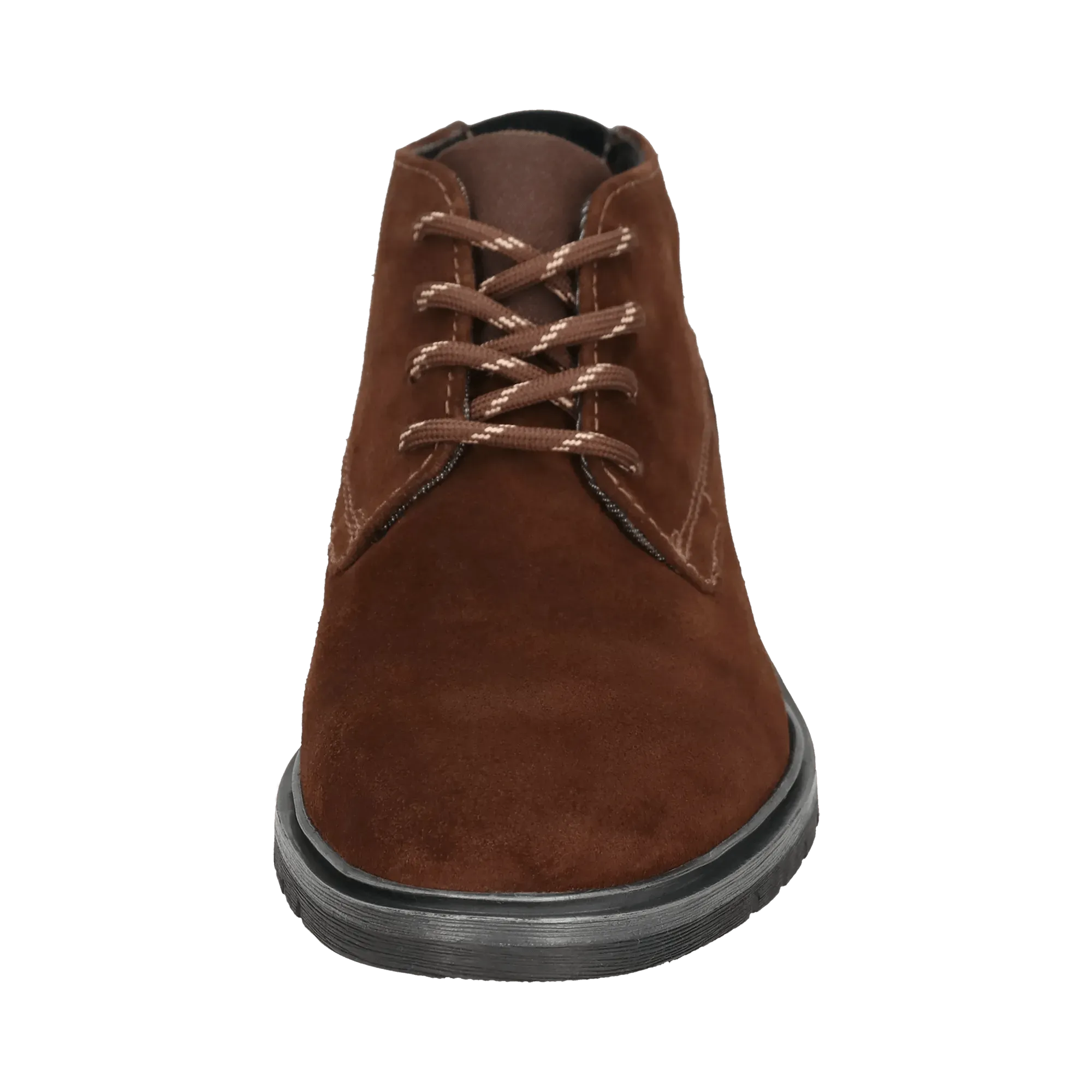 Leder Schnürstiefel dunkelbraun
