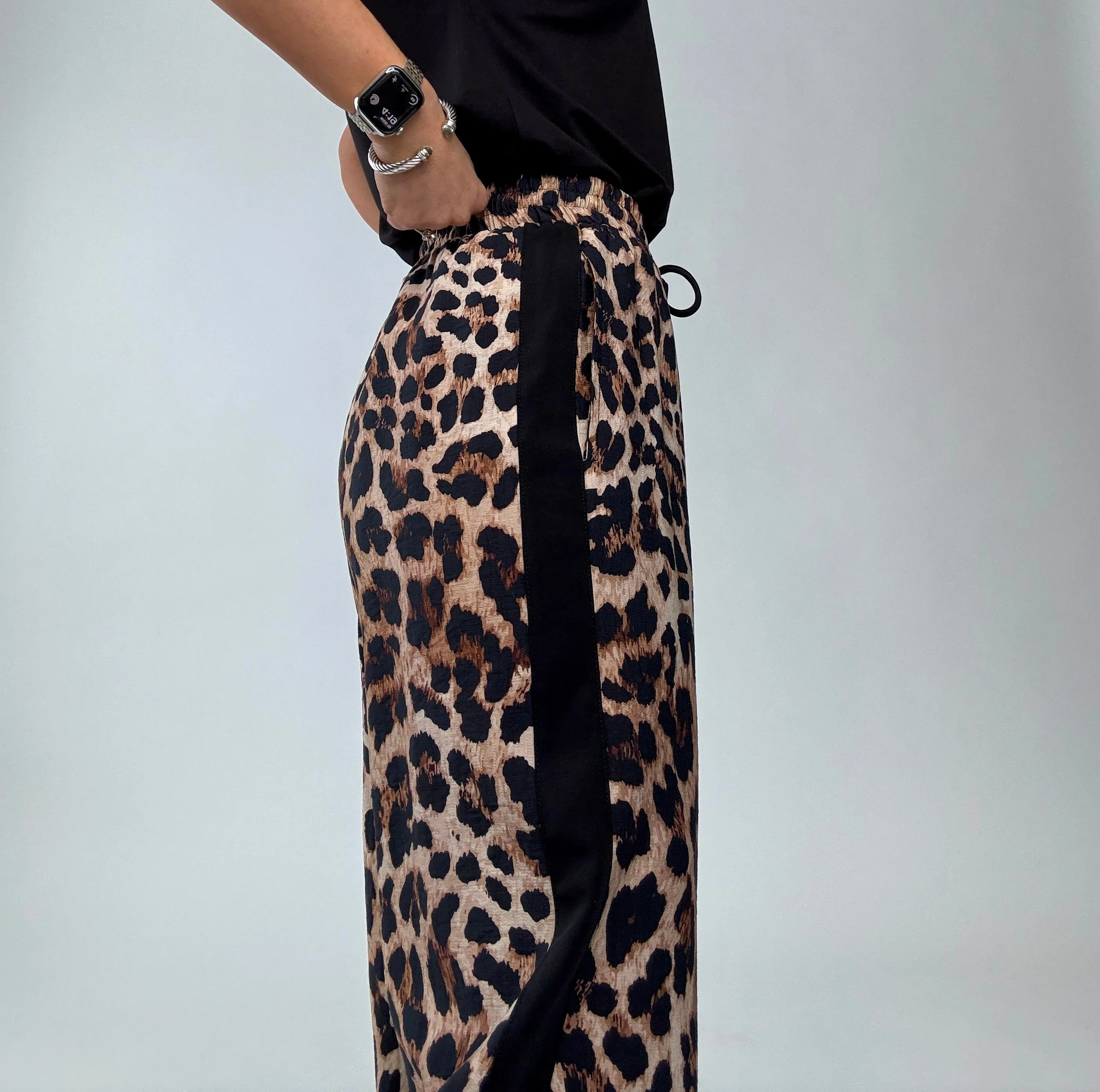 Leopard Luxe Wide Leg Pant