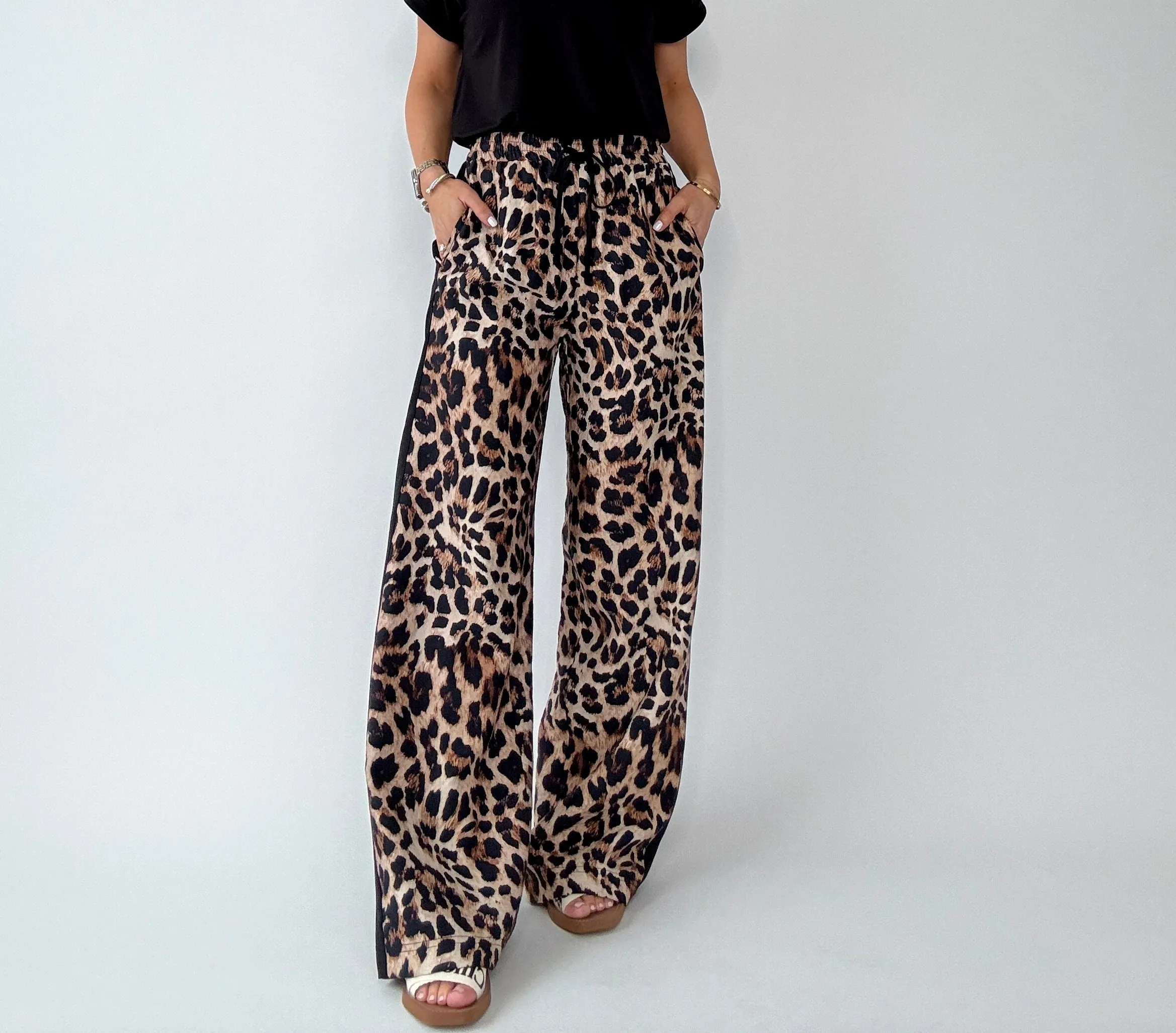 Leopard Luxe Wide Leg Pant