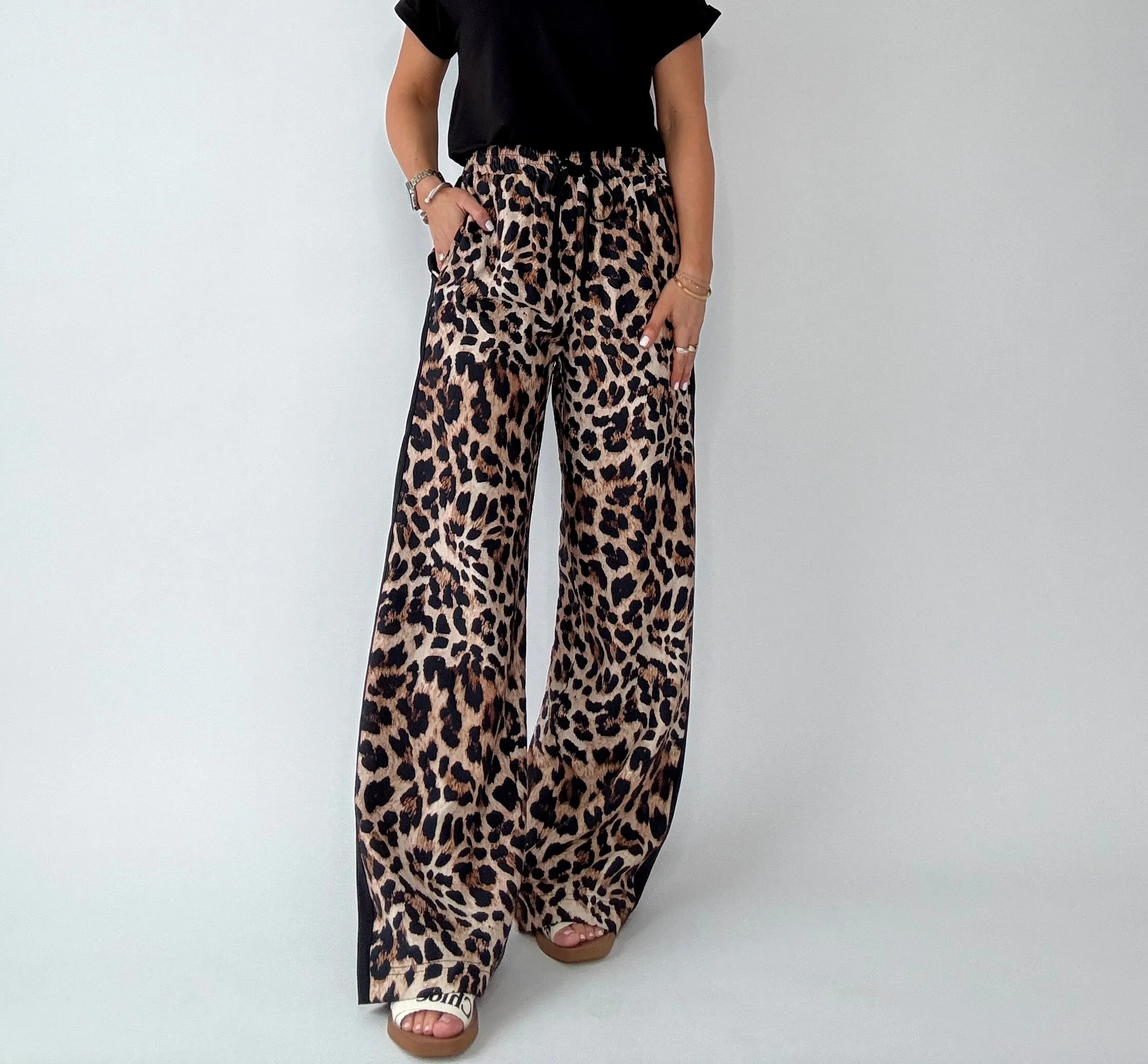 Leopard Luxe Wide Leg Pant
