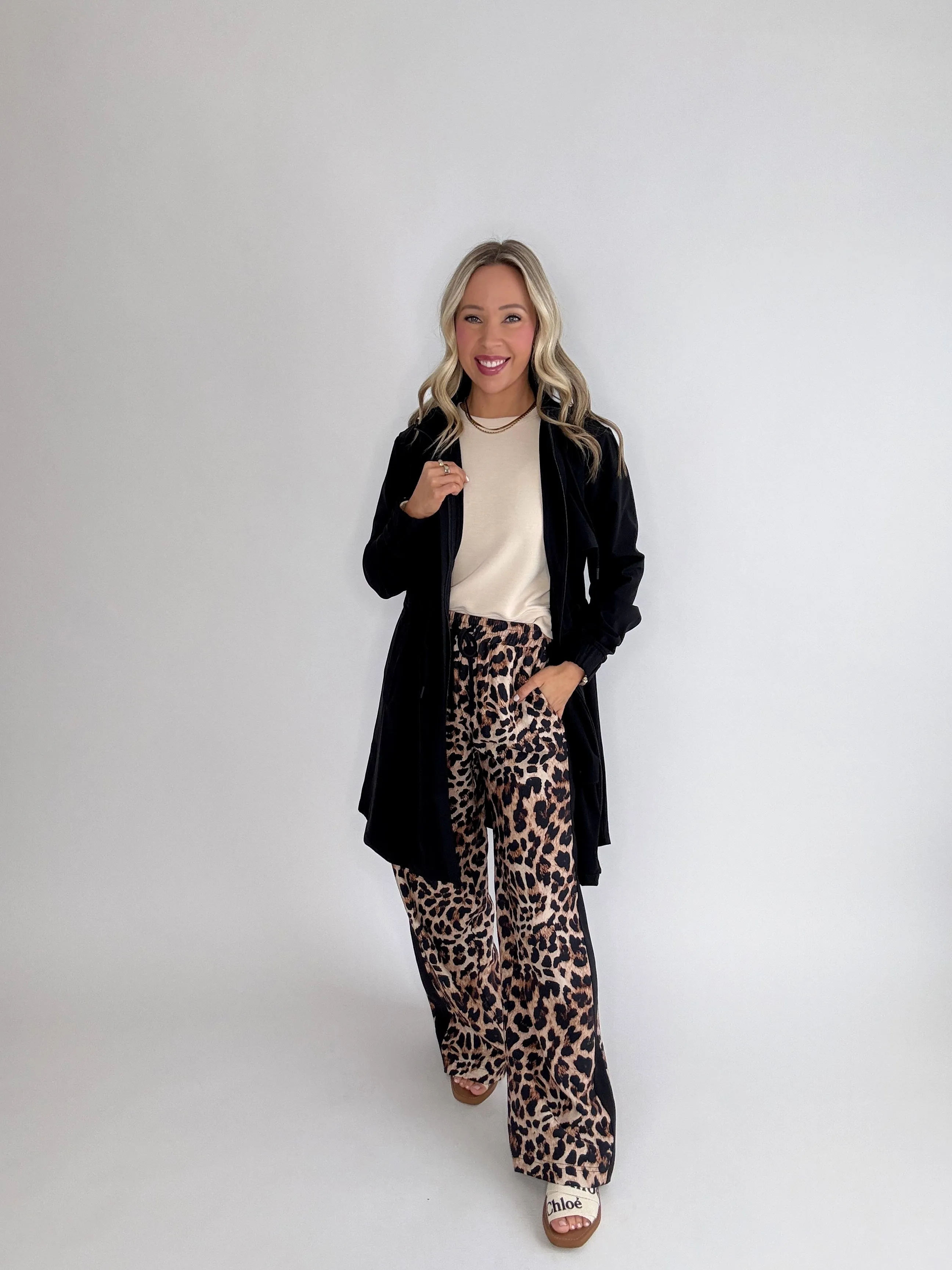 Leopard Luxe Wide Leg Pant