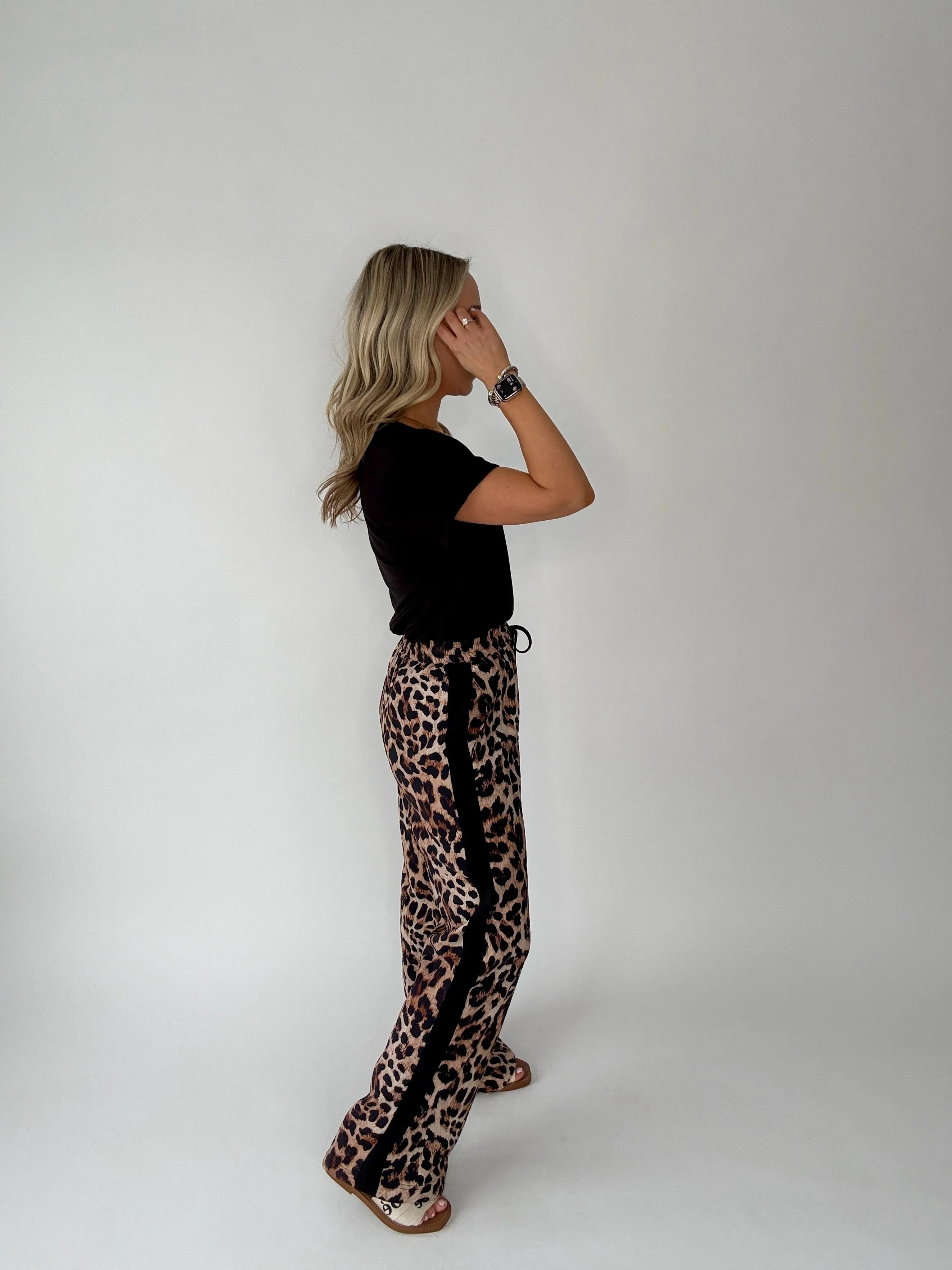 Leopard Luxe Wide Leg Pant