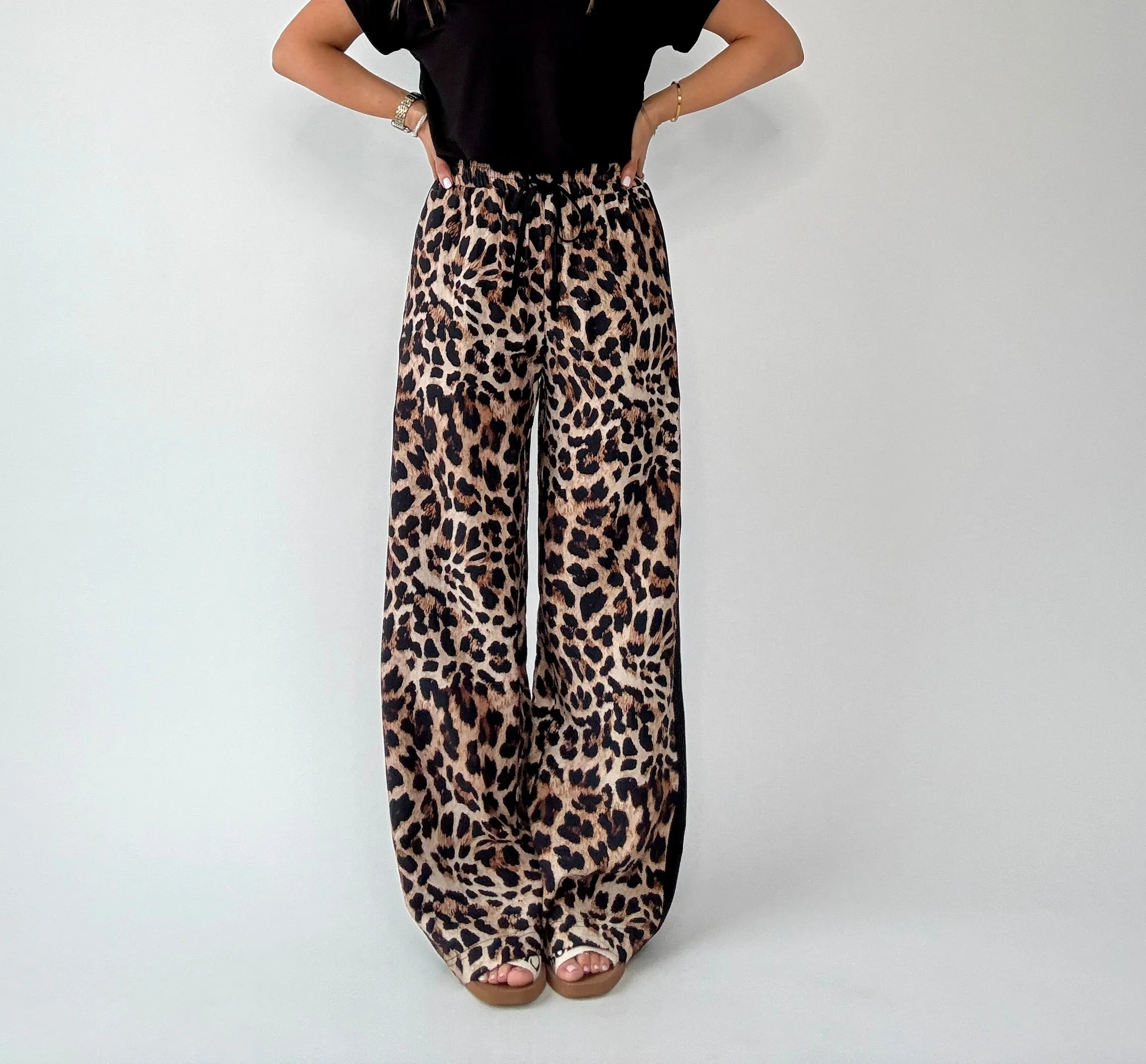 Leopard Luxe Wide Leg Pant