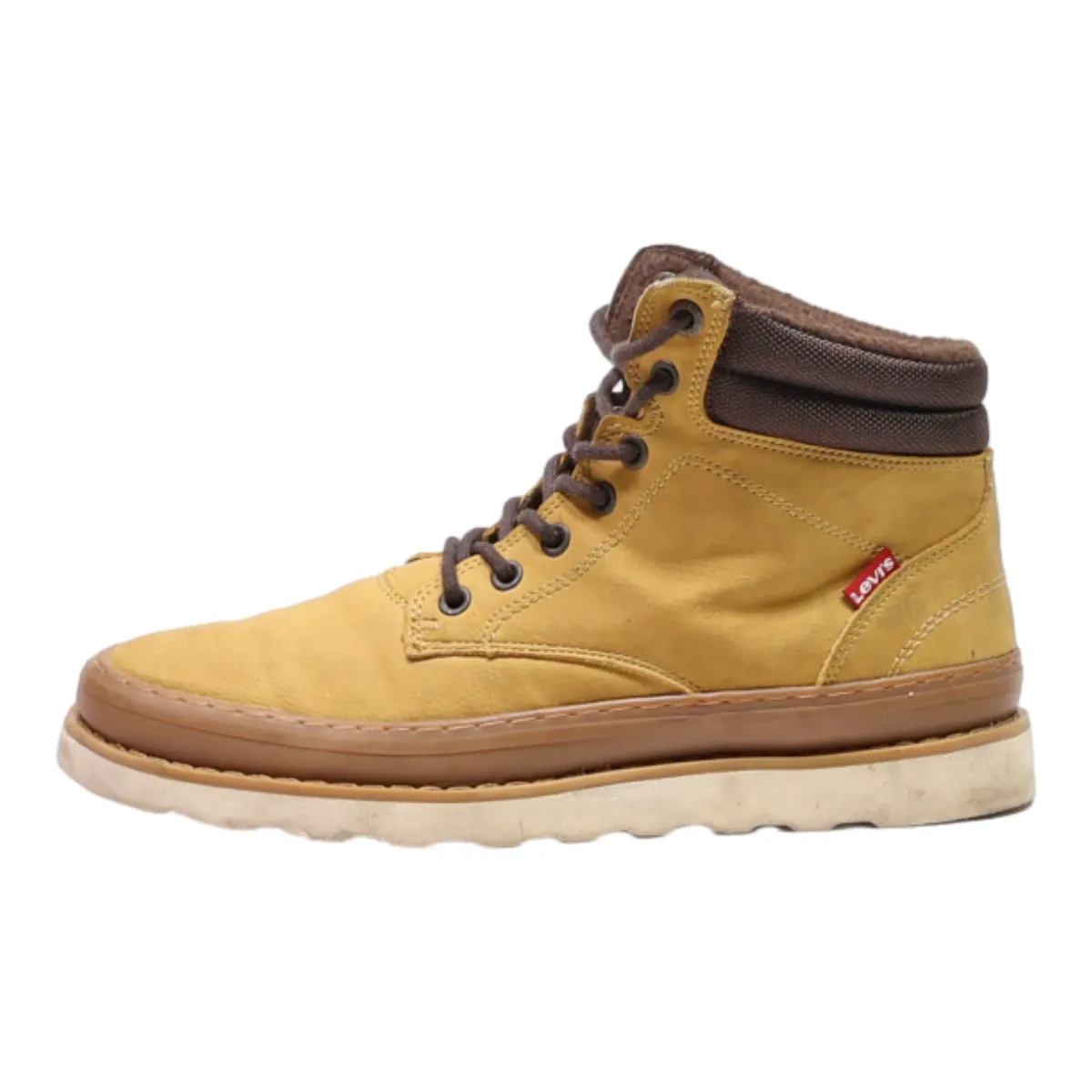 LEVI Chukka Boots Gold Leather Mens UK 7.5