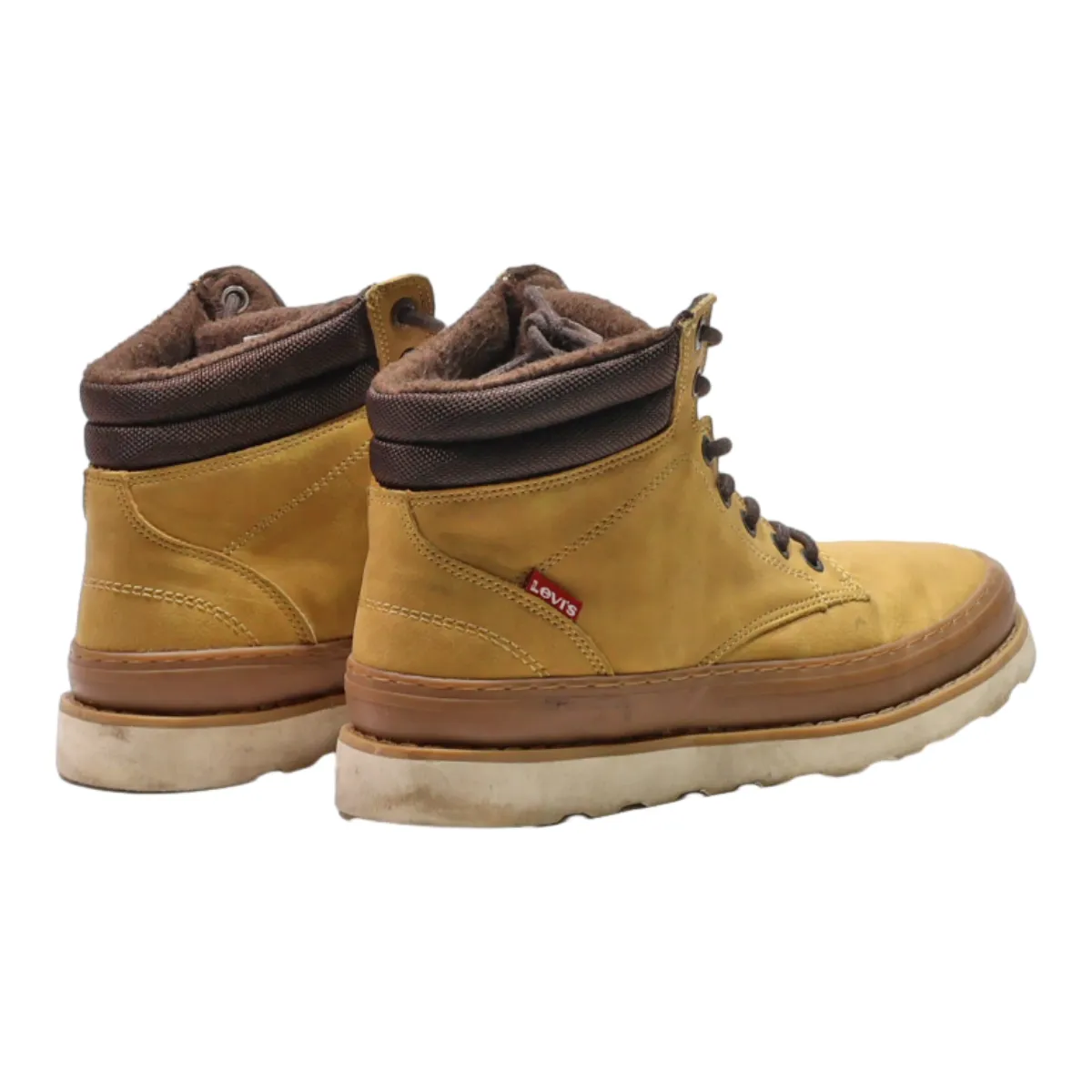 LEVI Chukka Boots Gold Leather Mens UK 7.5