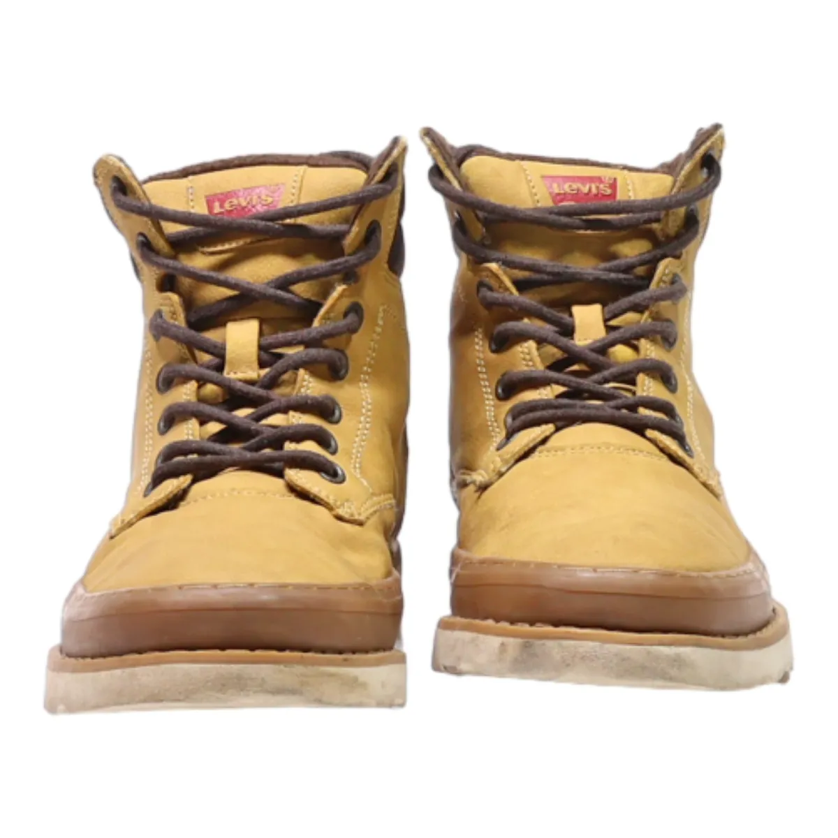LEVI Chukka Boots Gold Leather Mens UK 7.5