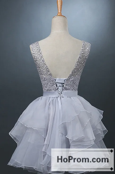 Lovely One-shoulder Short Chiffon Prom Dresses Homecoming Dresses