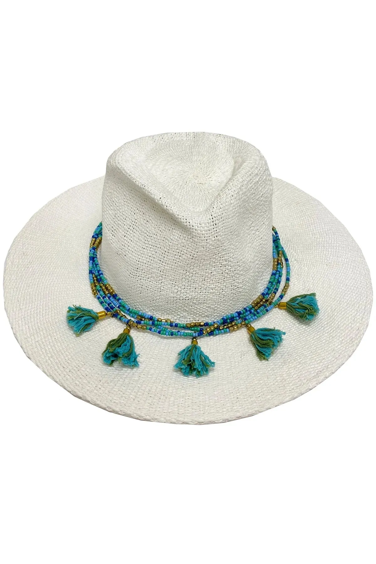 LULI HAT - Beaded Trim Fedora