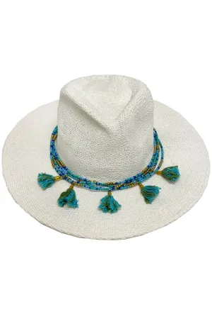 LULI HAT - Beaded Trim Fedora