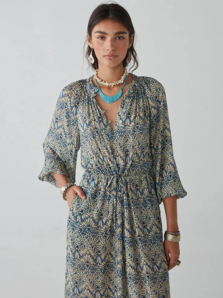 MAISON HOTEL Antonella Dress in Lapis Lazuli