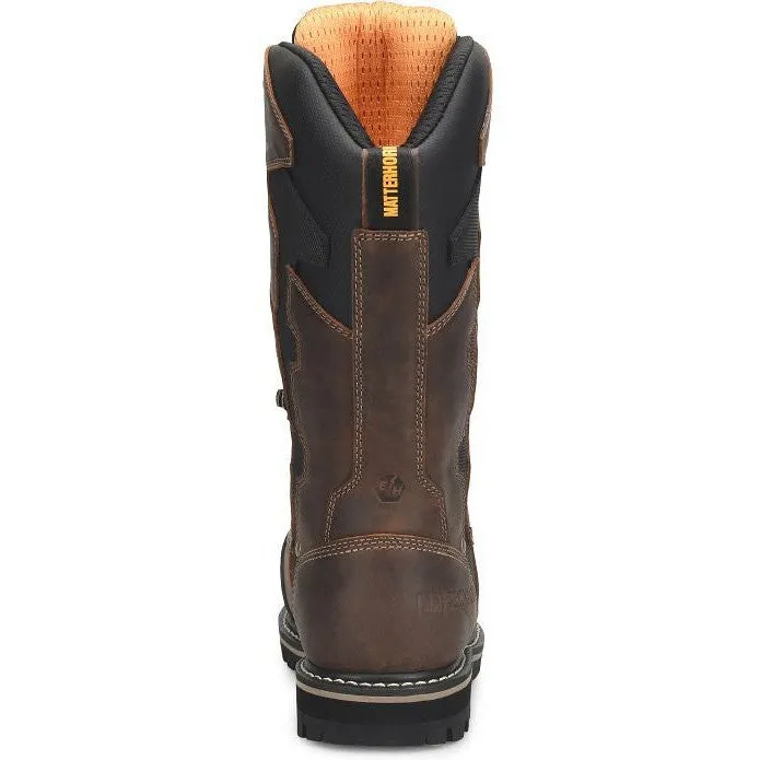 Matterhorn Men's Beam 12" Composite Toe Waterproof Met Guard Work Boot -Brown- MT2549
