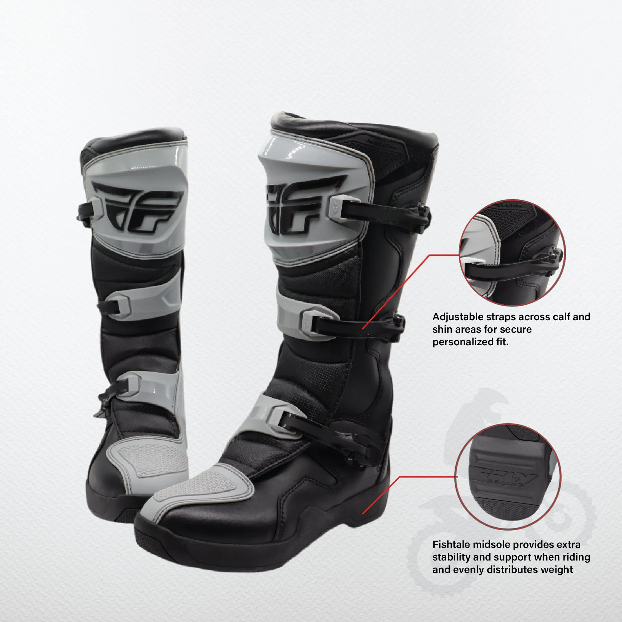 MAVERIK LT BOOT GREY/BLACK SZ 09