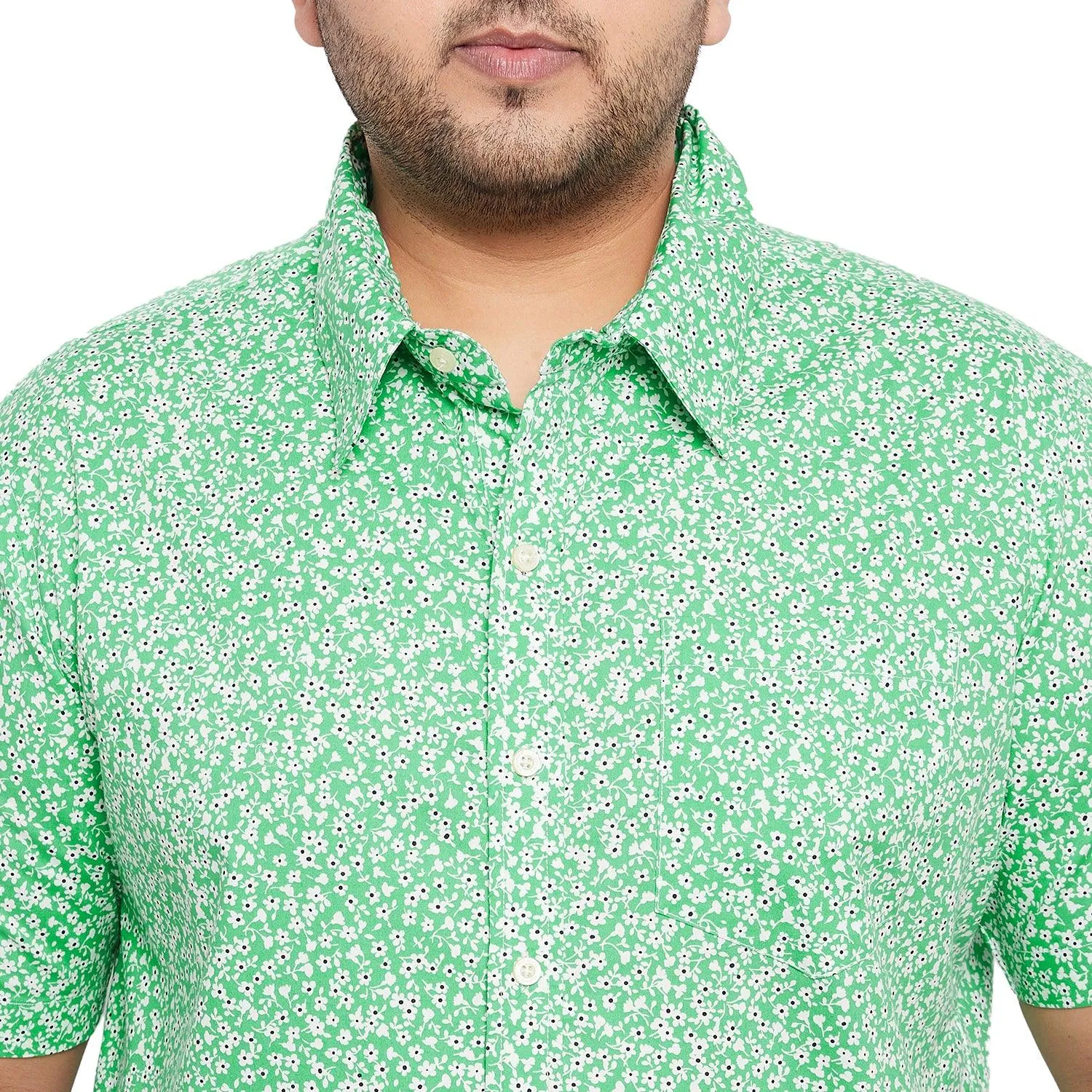 Men Plus Size Bastar Printed Shirt