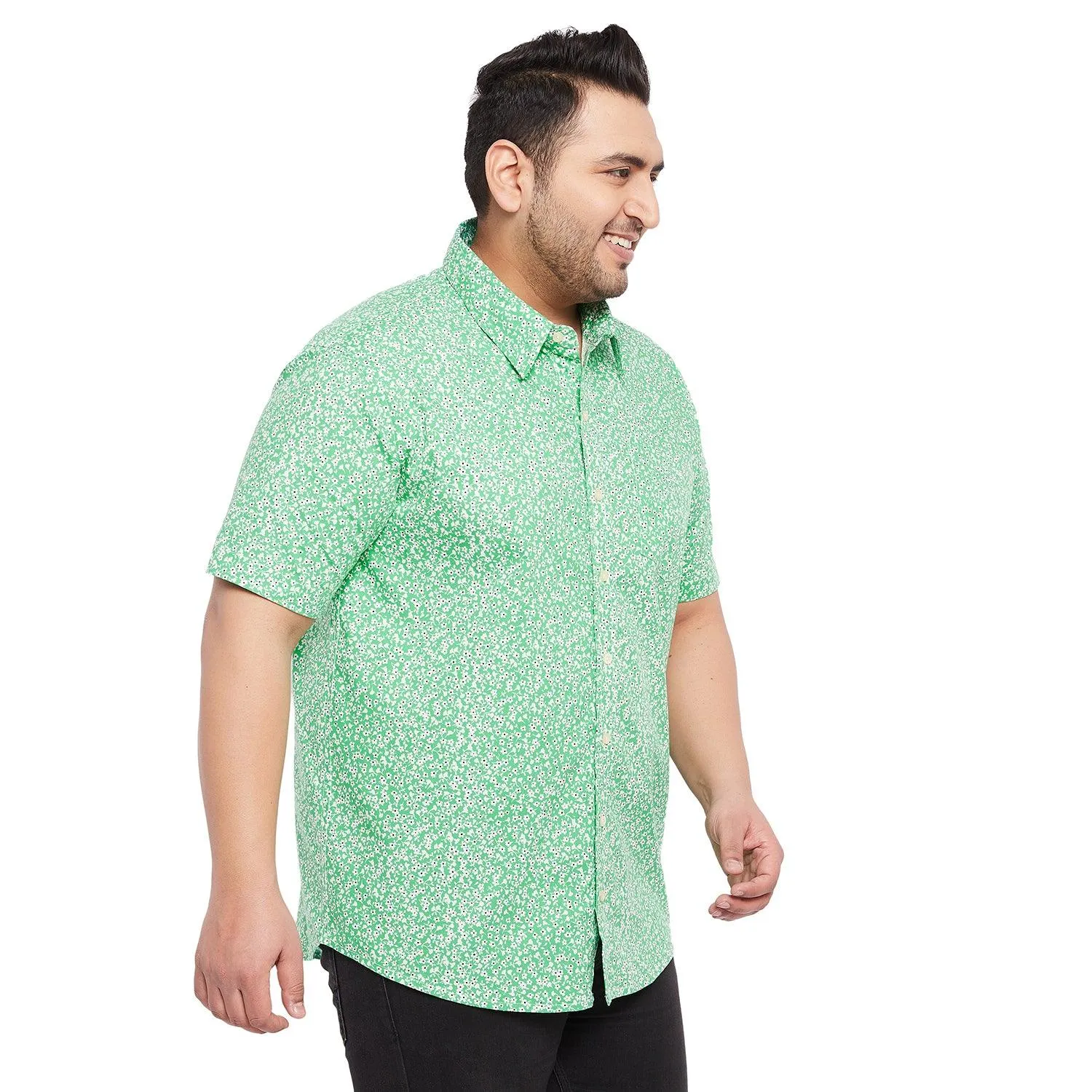 Men Plus Size Bastar Printed Shirt