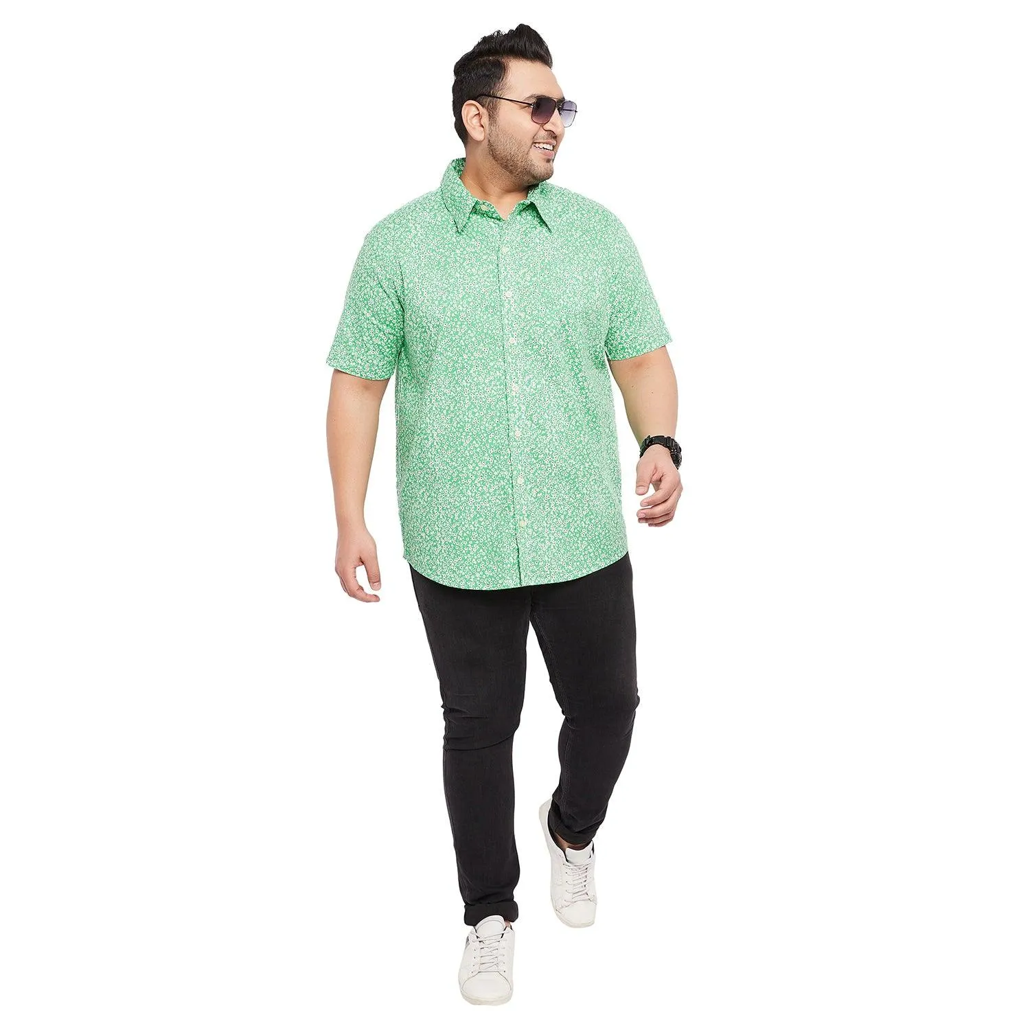 Men Plus Size Bastar Printed Shirt