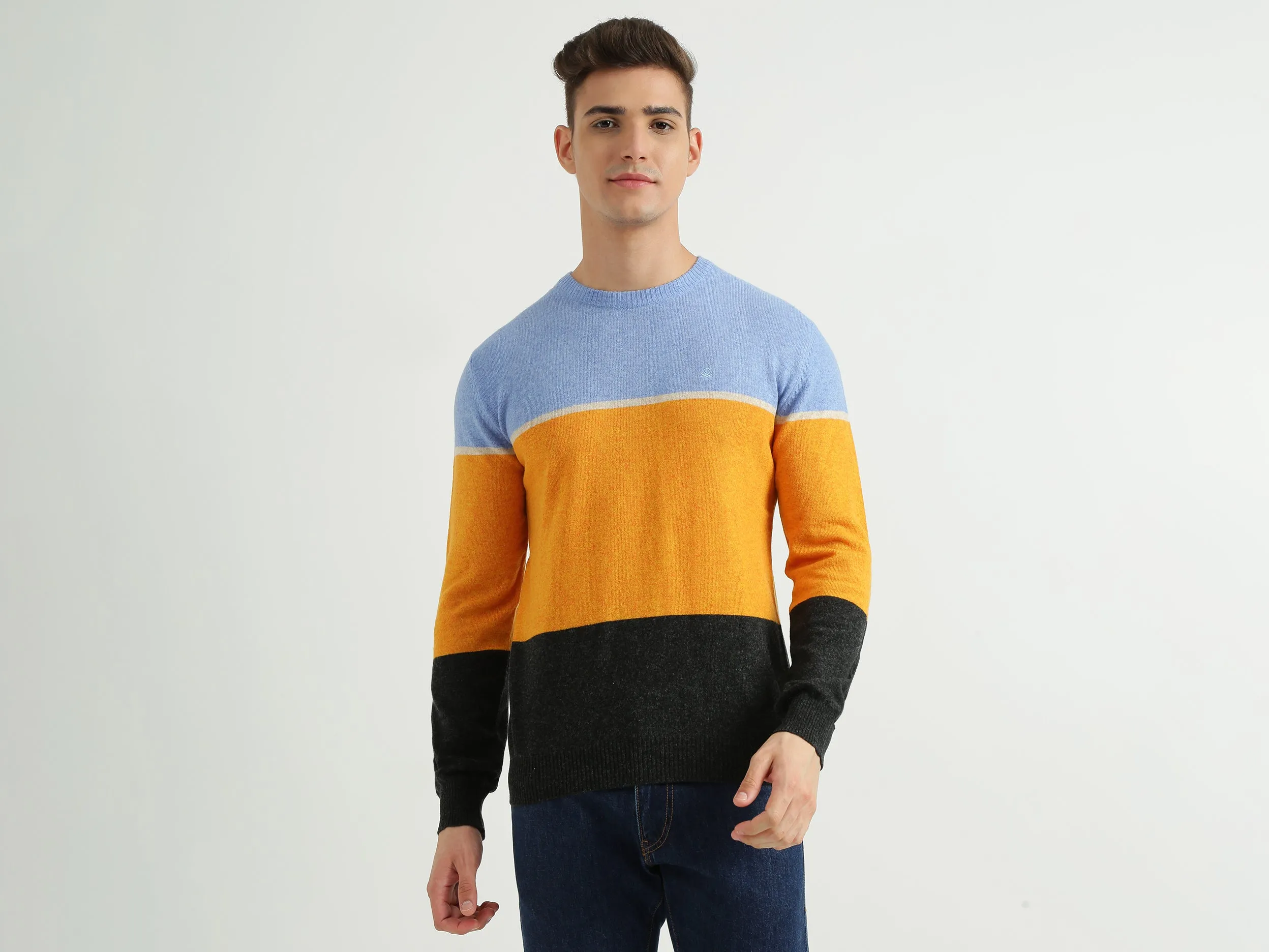 Mens Colourblocked Sweater