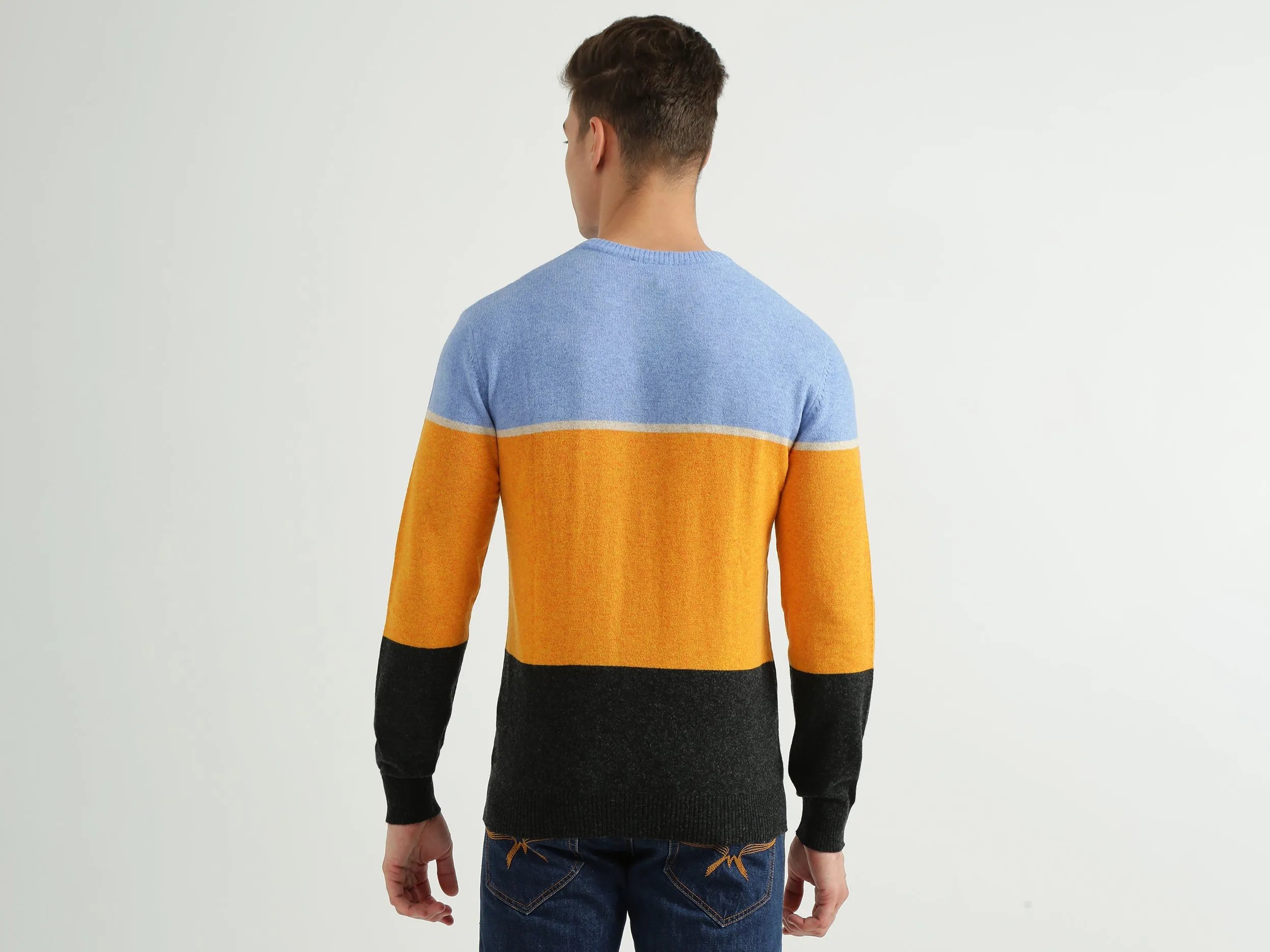 Mens Colourblocked Sweater