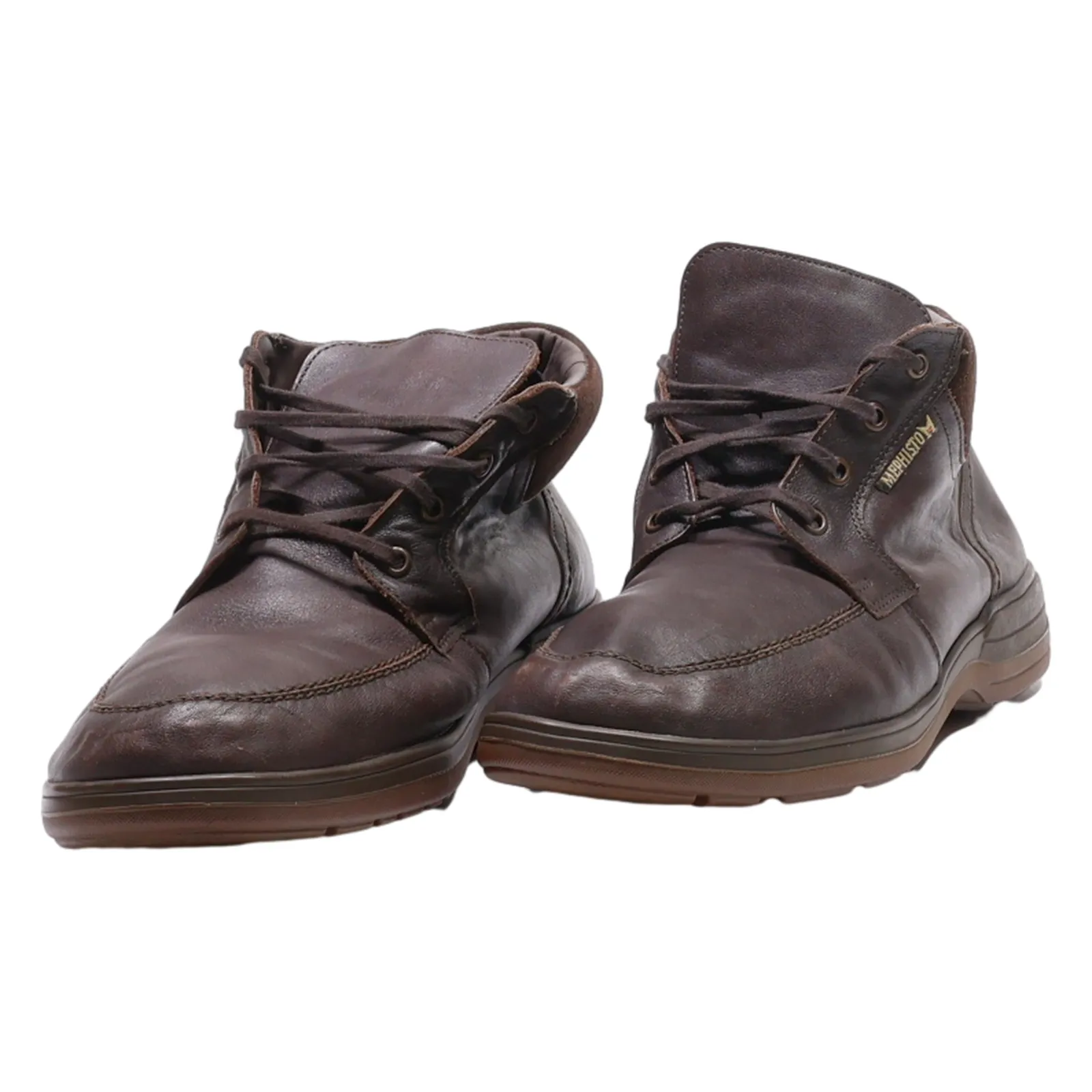 MEPHISTO Chukka Boots Brown Leather Mens UK 9.5