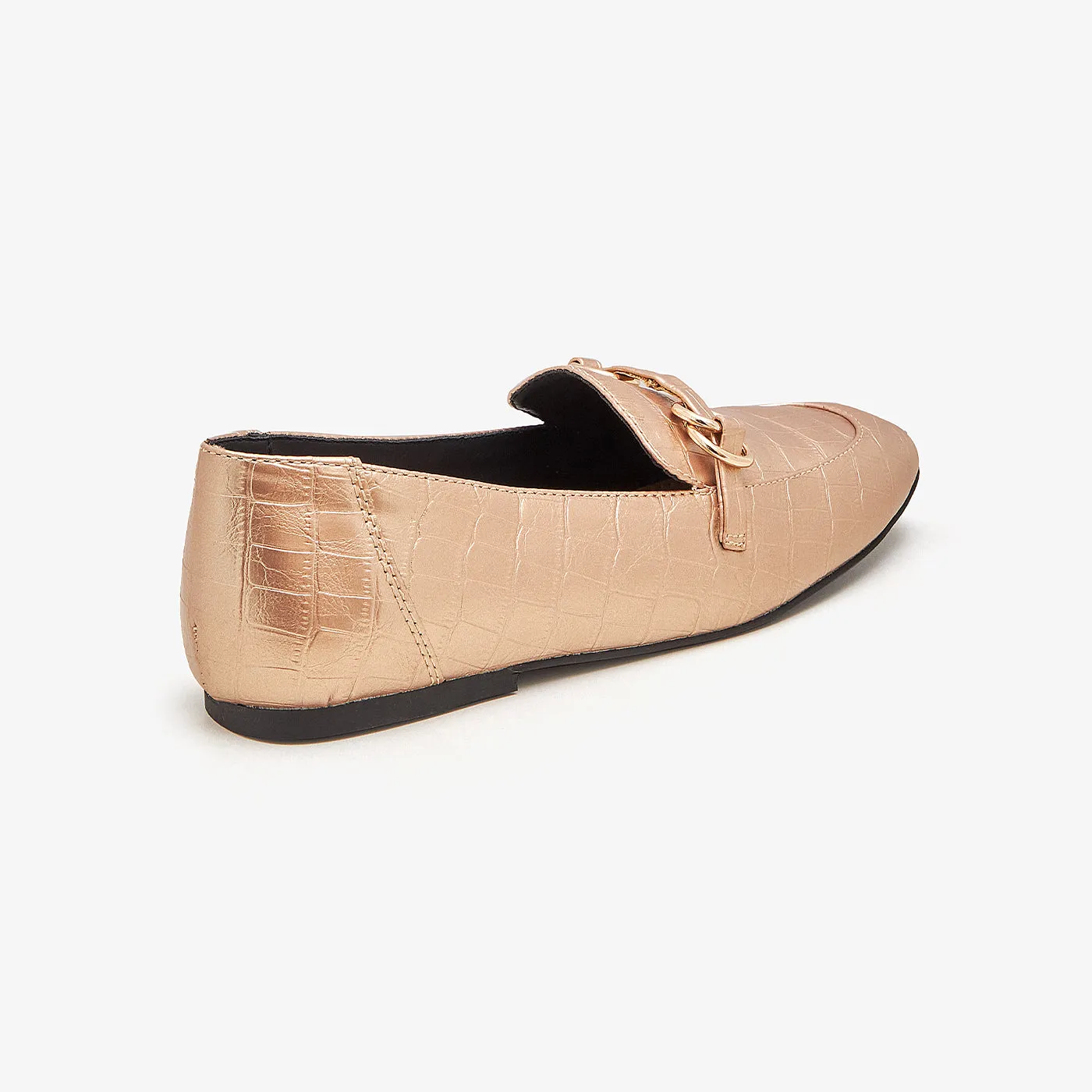 Metallic Ring Loafers