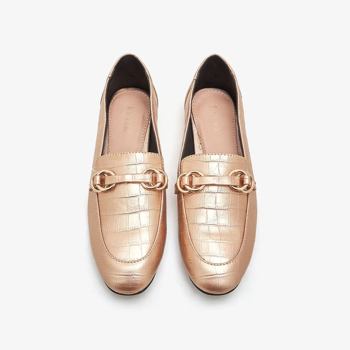 Metallic Ring Loafers