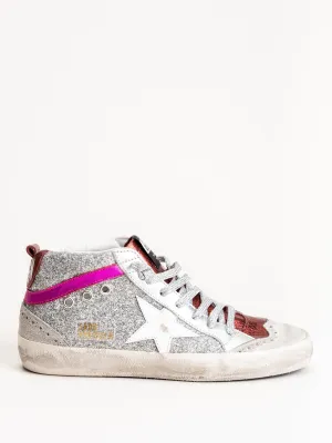 mid star sneaker - silver glitter-pink