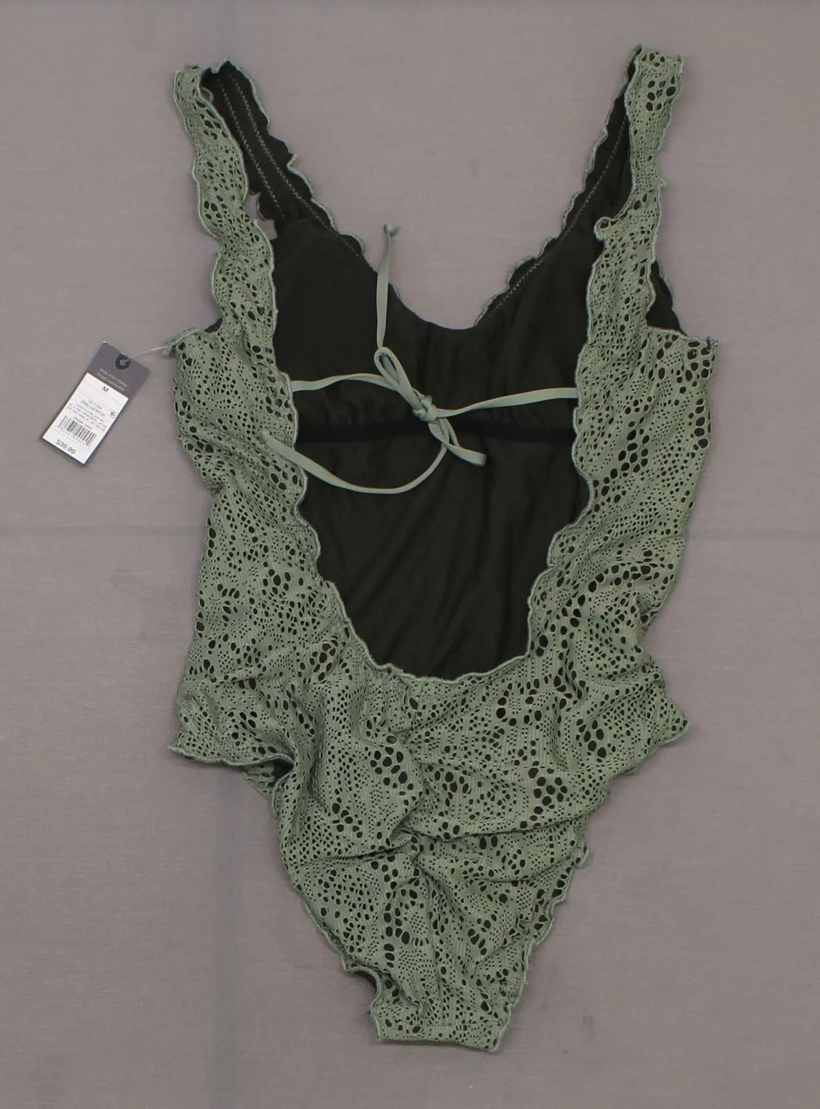 Mossimo Women's Crochet One Piece Swimsuit