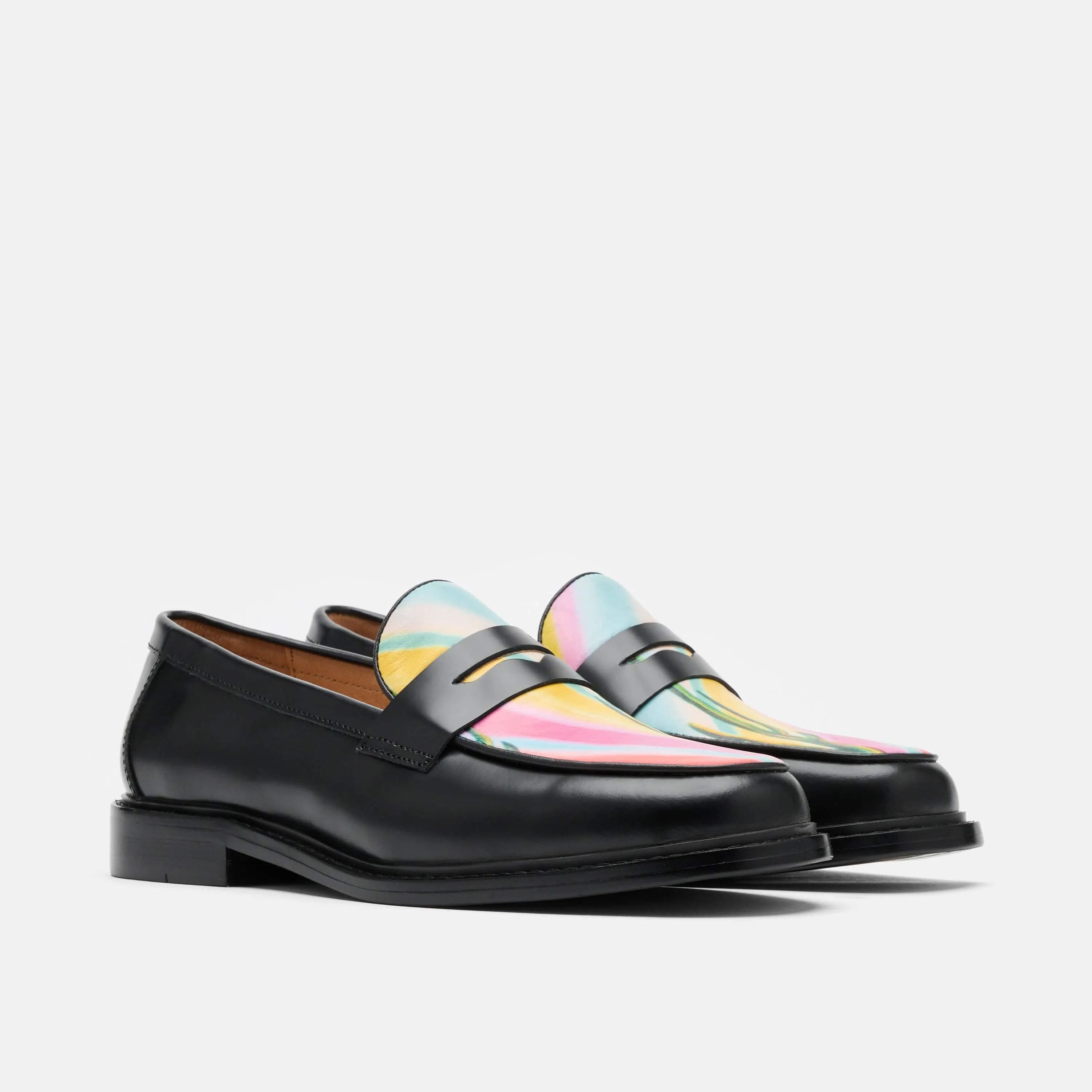 Ms. Calum Cactus Leather Penny Loafers