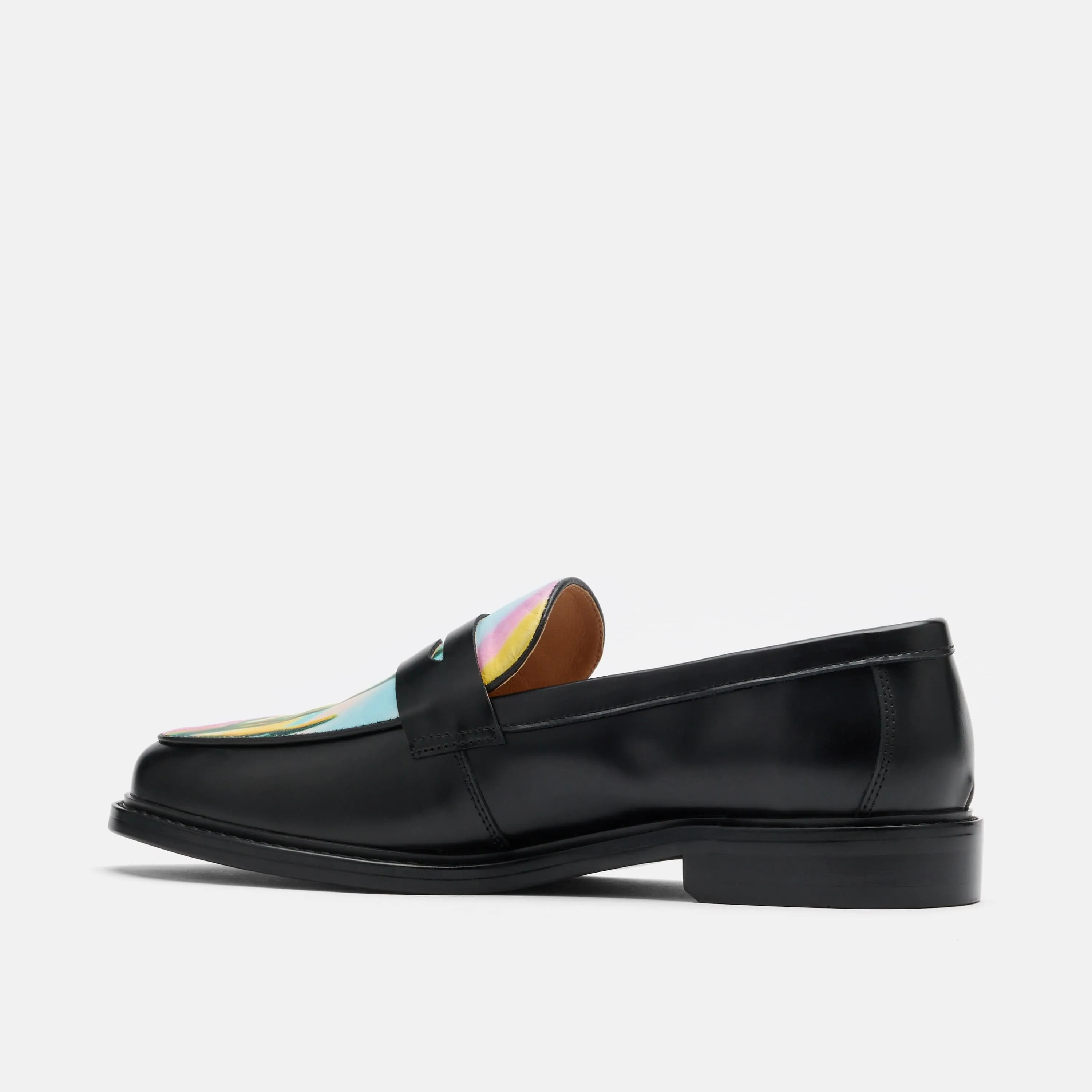 Ms. Calum Cactus Leather Penny Loafers