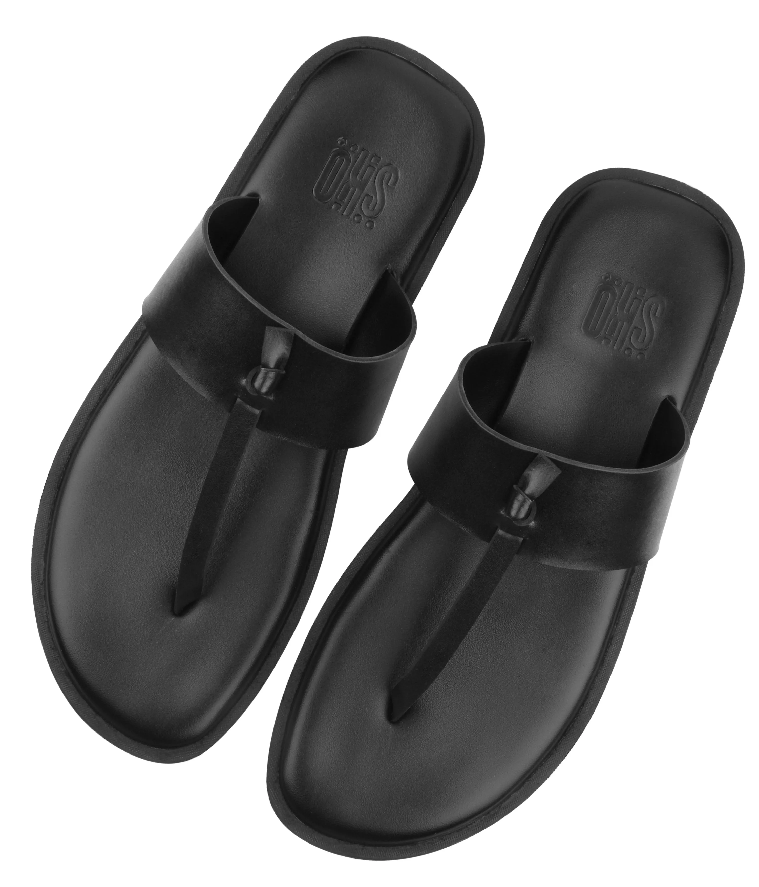 New York Black Slippers For Men
