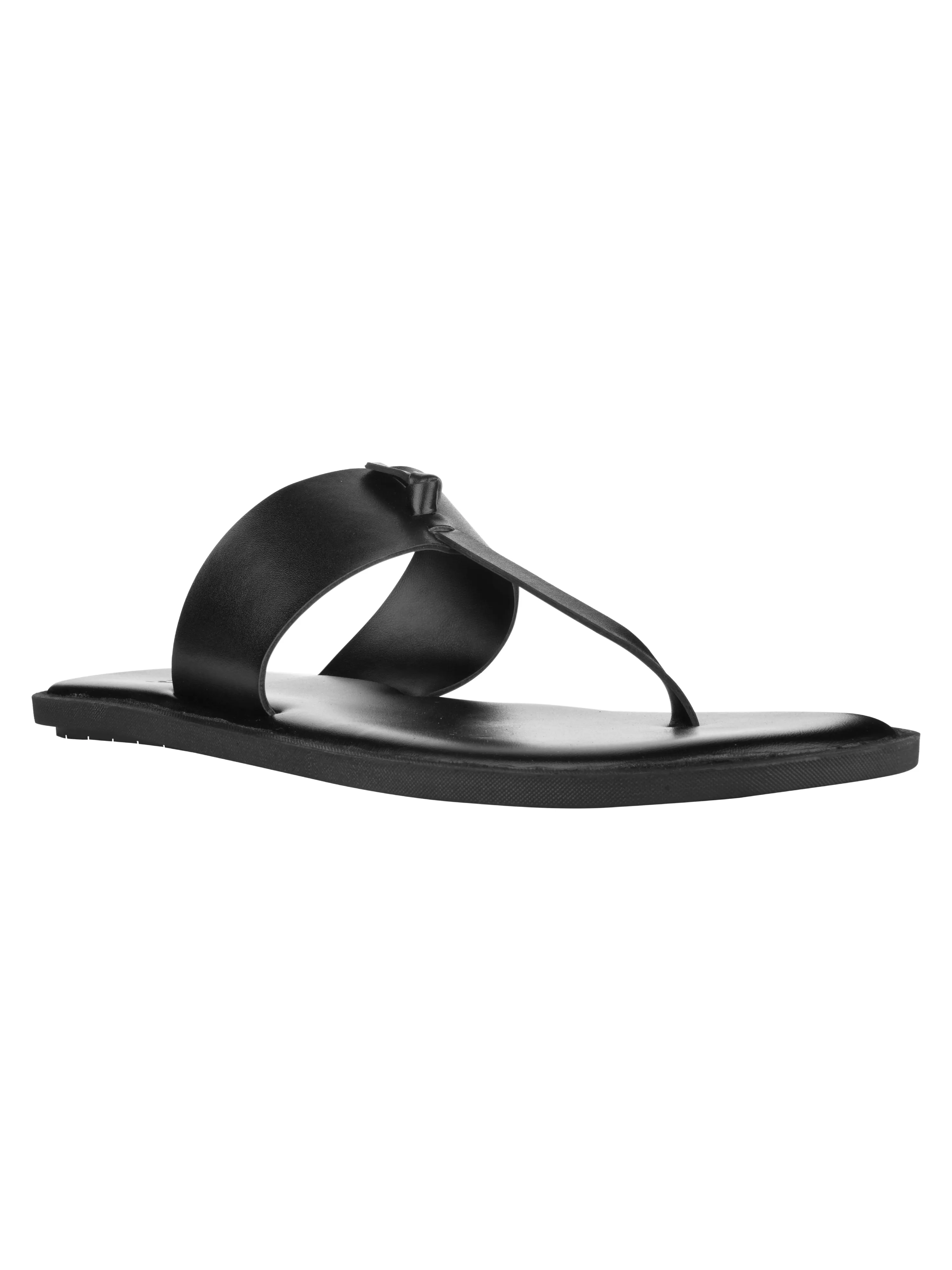 New York Black Slippers For Men