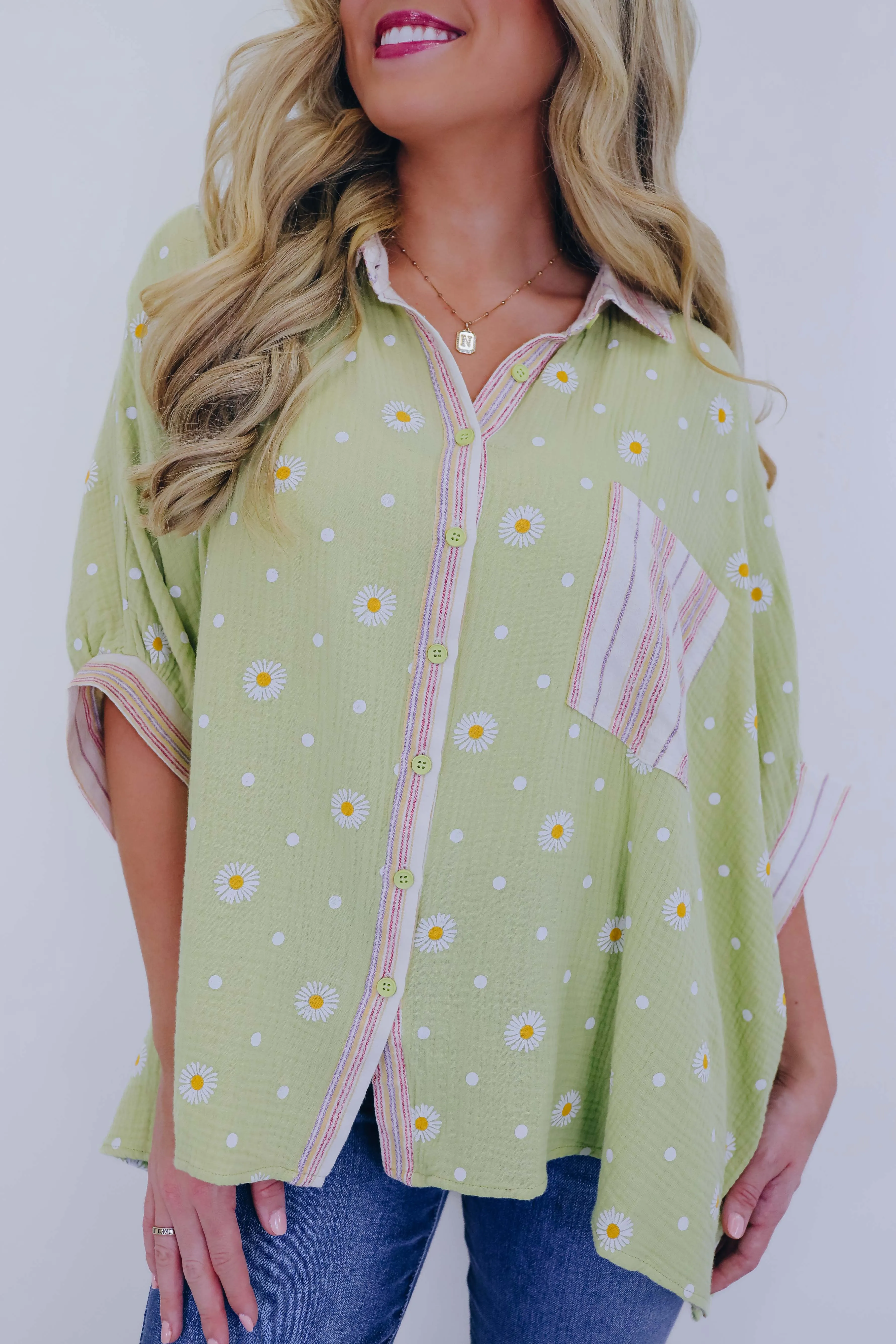 Oopsie Daisy Button Up Shirt