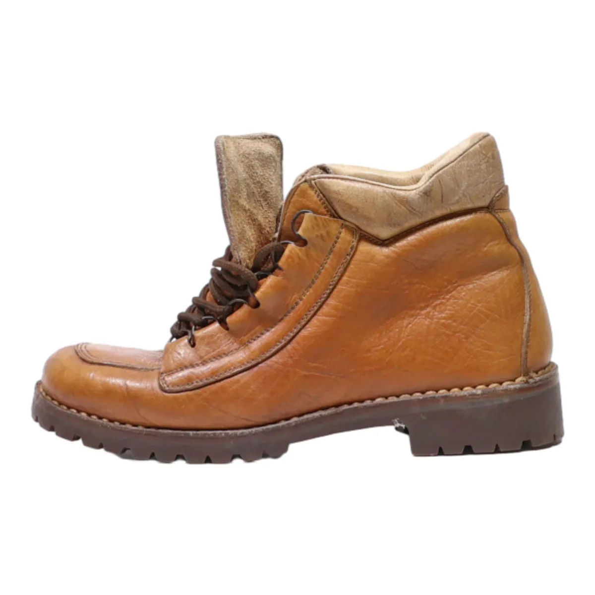 PATONS Chukka Boots Brown Leather Womens UK 6