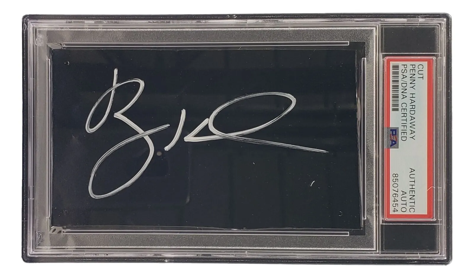 Penny Hardaway Signed Slabbed Orlando Magic Cut Signature PSA/DNA 85076454