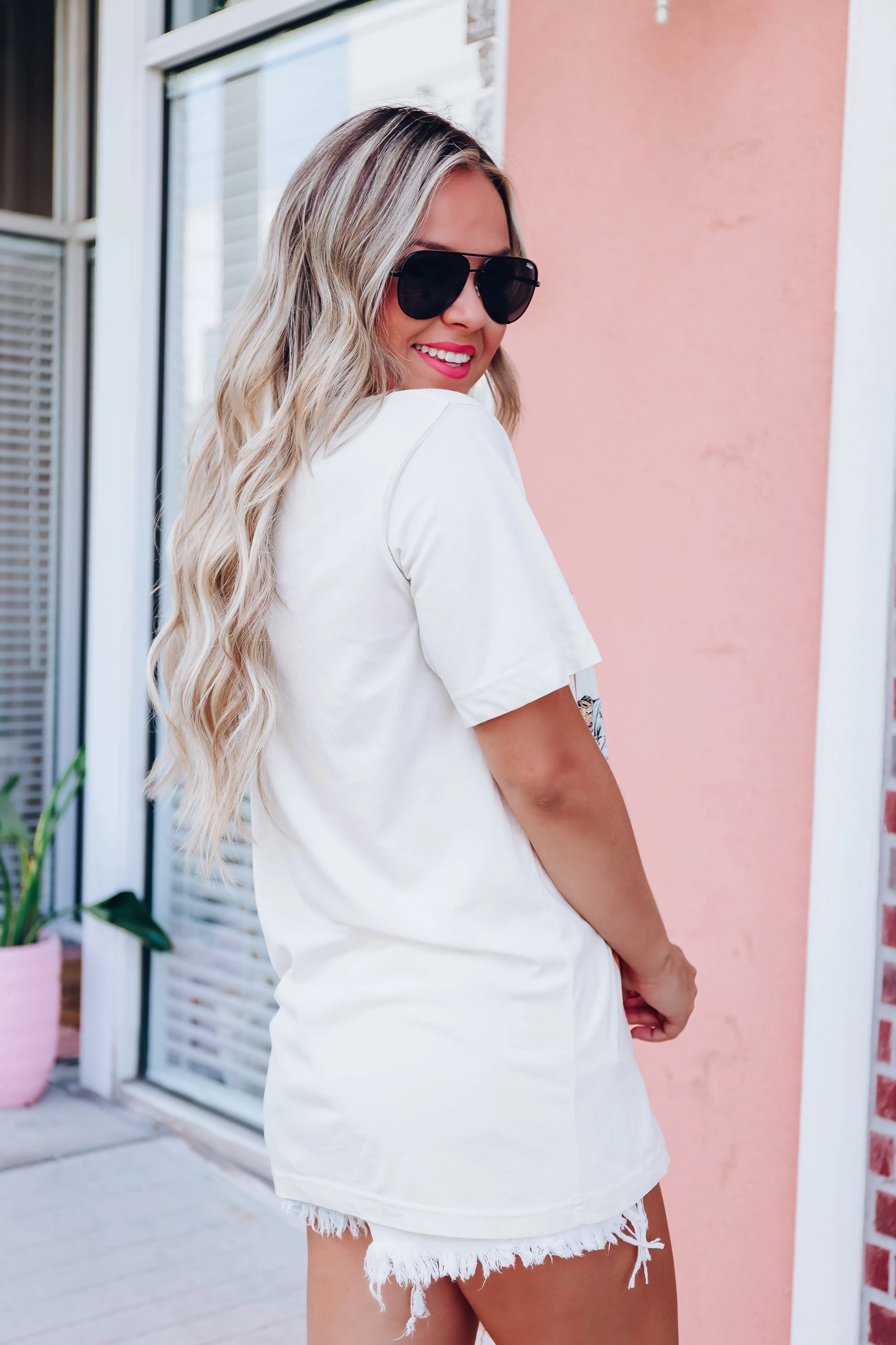 "Wild West Cowgirl" Graphic Tee - Ivory
