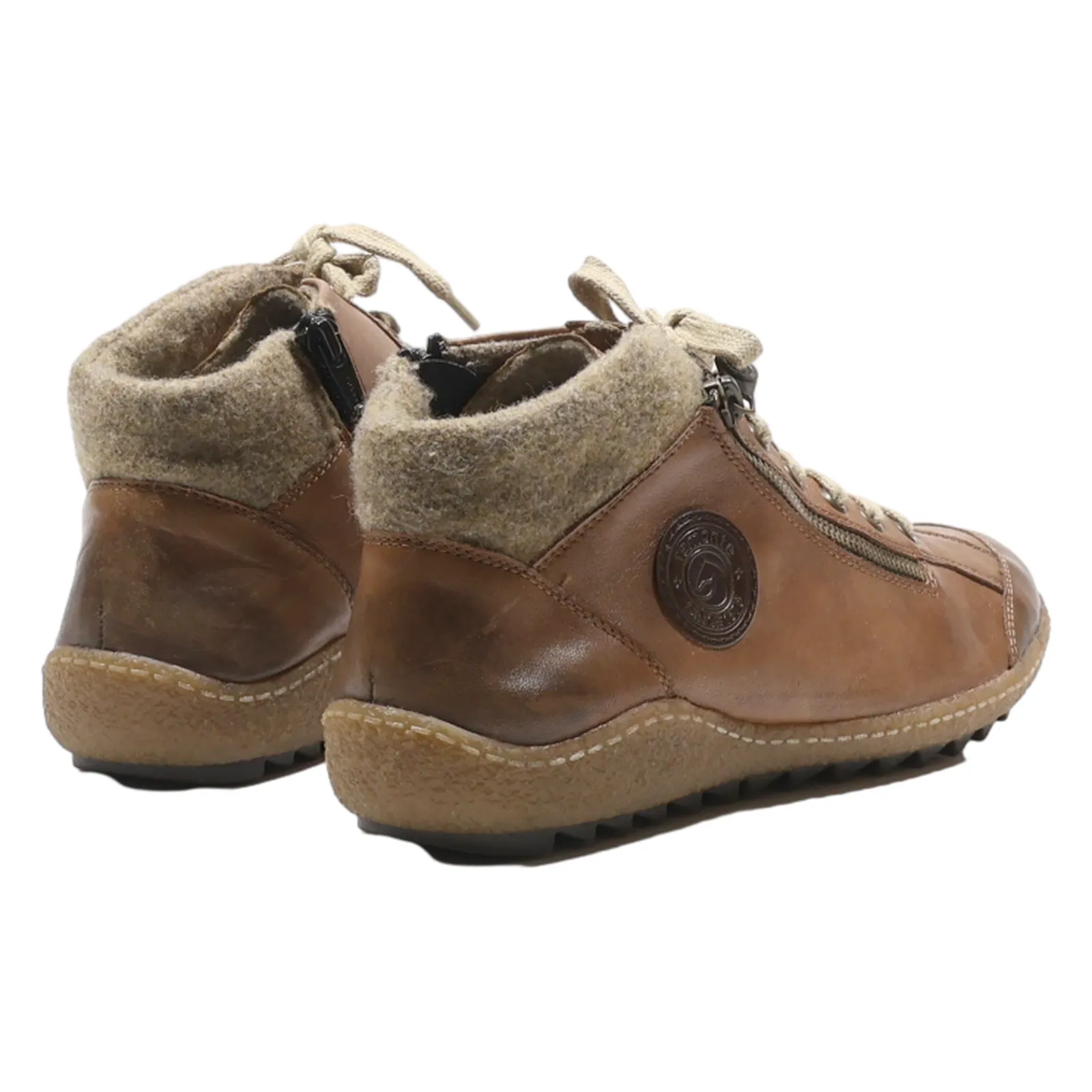 REMONTE Chukka Boots Brown Leather Mens UK 8