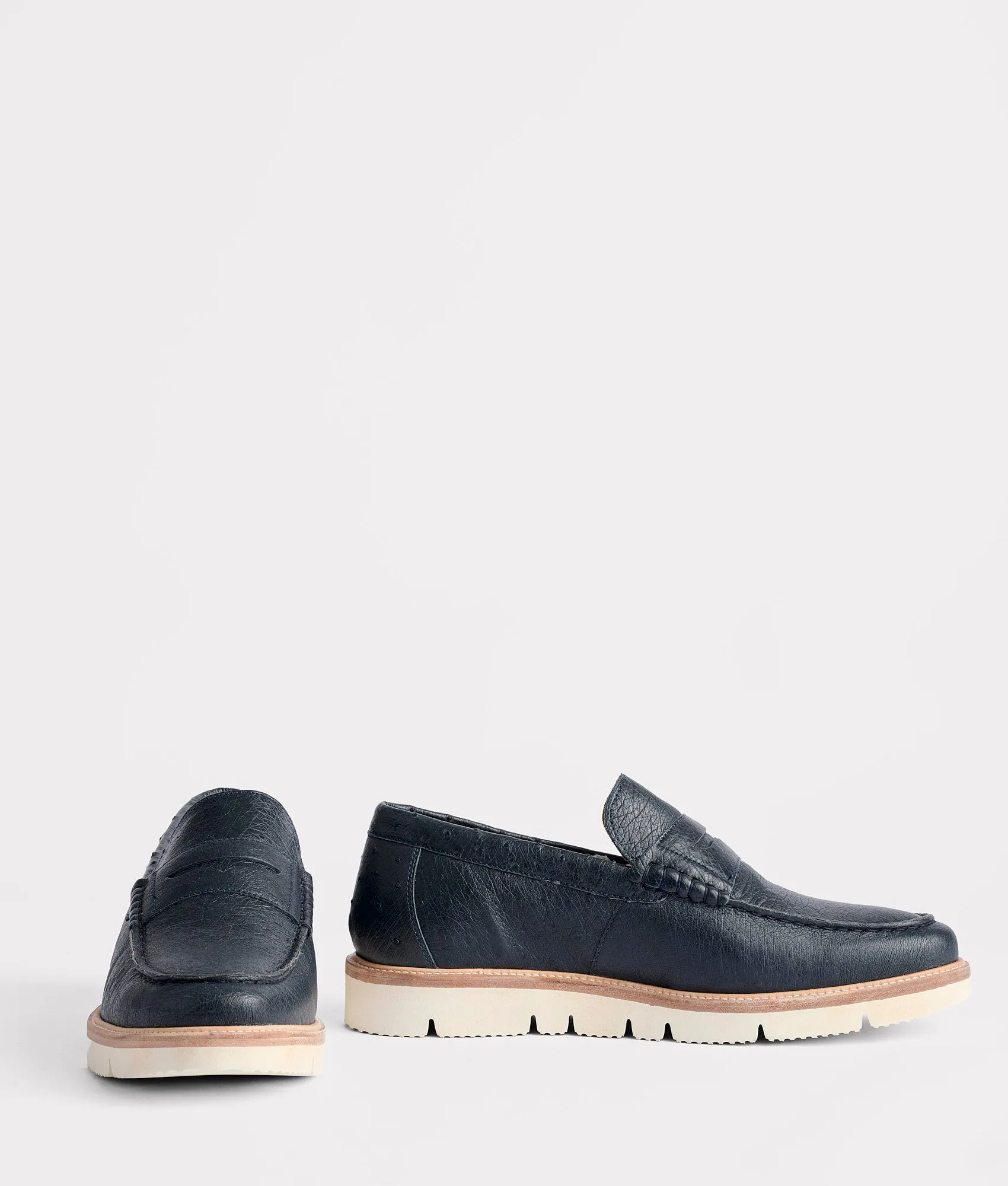 Ridgeline Exotic Penny Loafer :: Navy