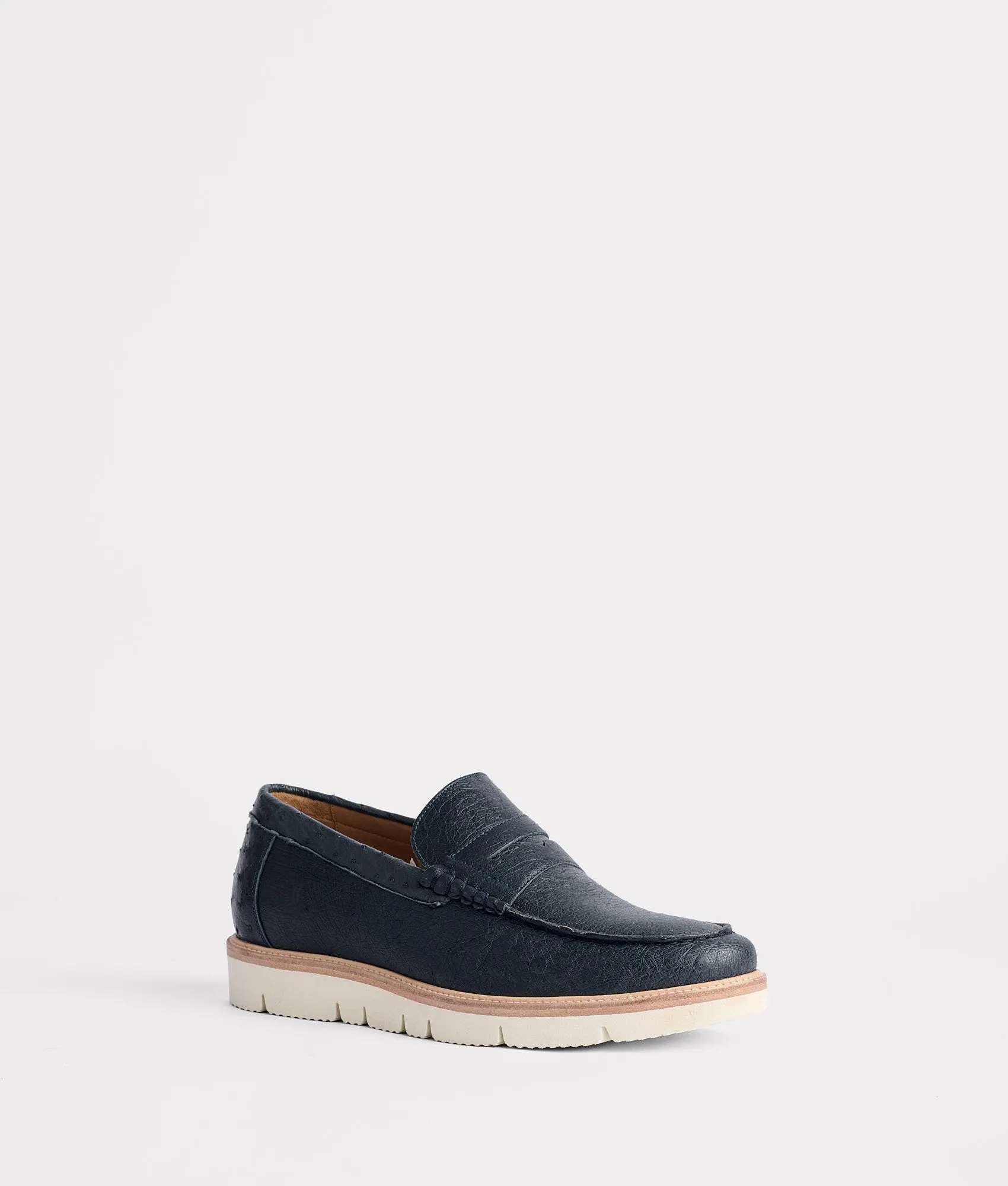 Ridgeline Exotic Penny Loafer :: Navy