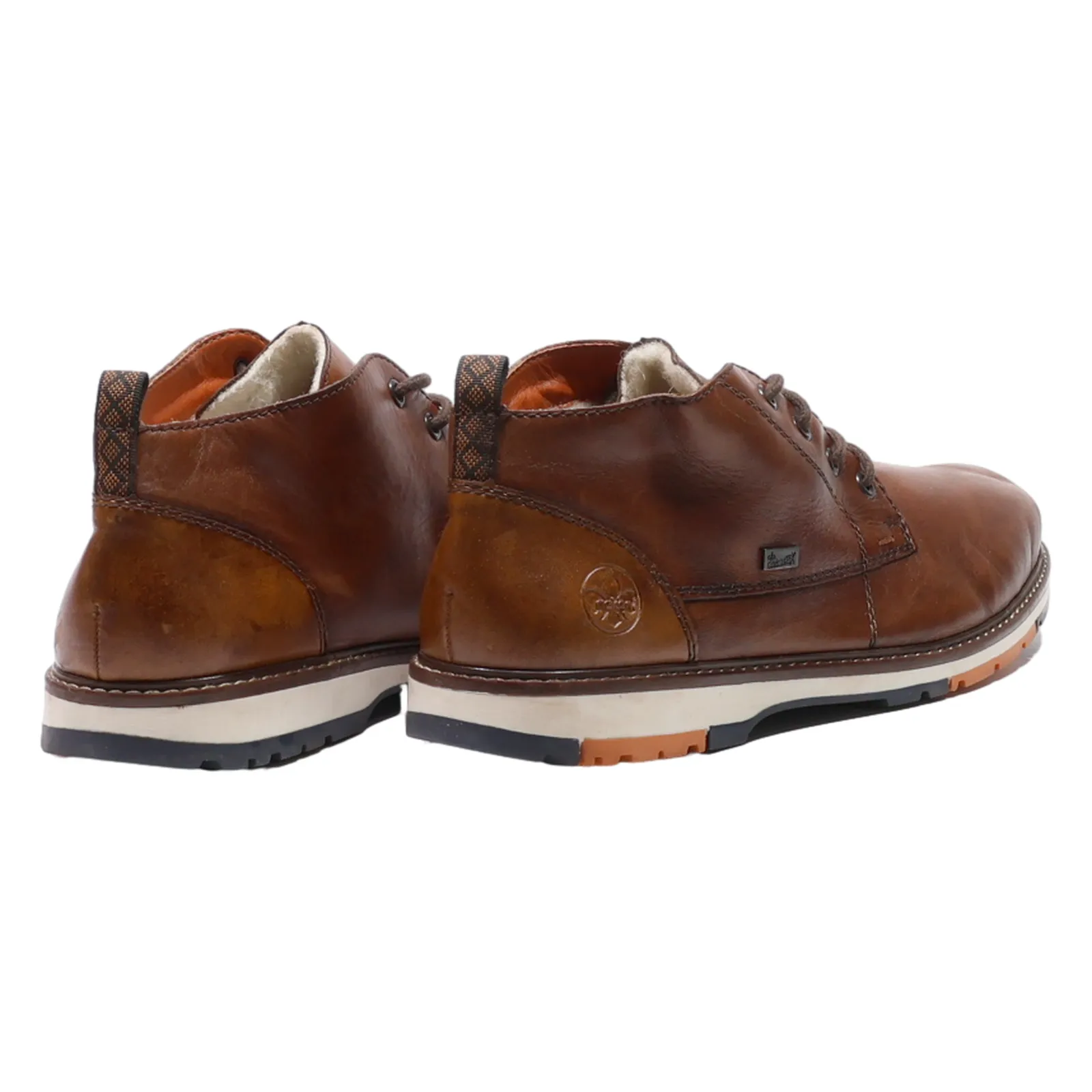 RIEKER Chukka Boots Brown Leather Mens UK 10
