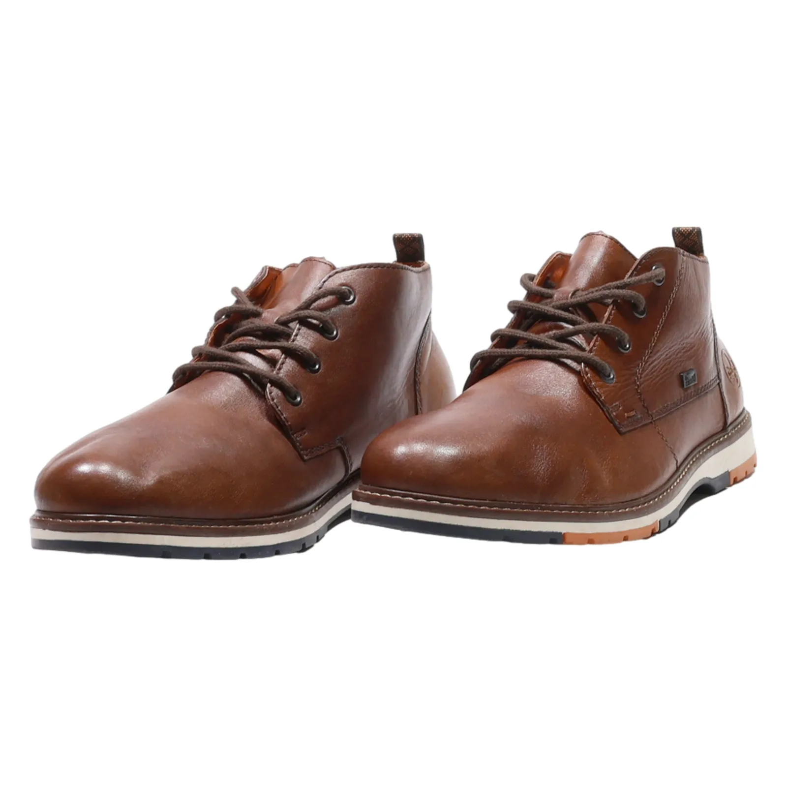 RIEKER Chukka Boots Brown Leather Mens UK 10