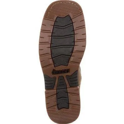 Rocky Men's Iron Skull 12" Comp Toe WP Western Boot -Brown- RKW0249