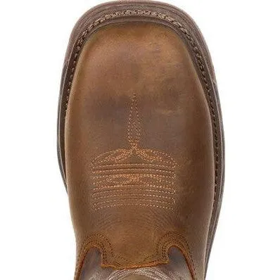 Rocky Men's Iron Skull 12" Comp Toe WP Western Boot -Brown- RKW0249